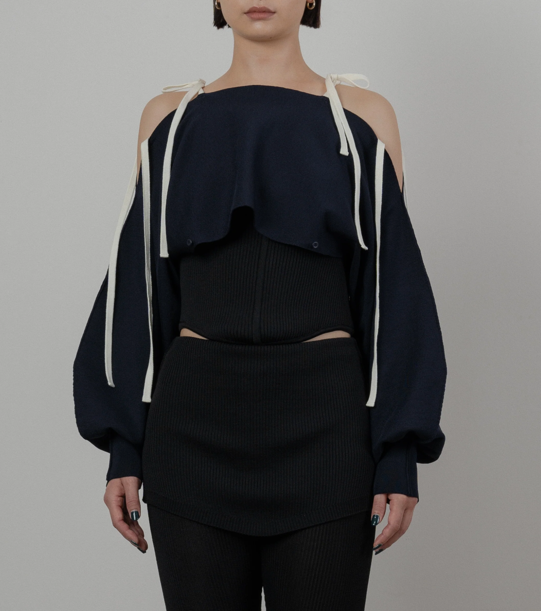 MULTIWAY KNITTED BOLERO [DARK NAVY]