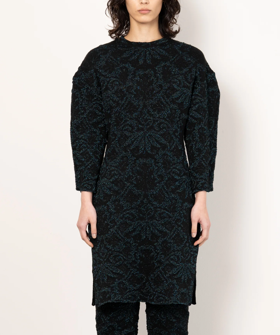 LULEX JACQUARD KNIT DRESS [MIDNIGHT]