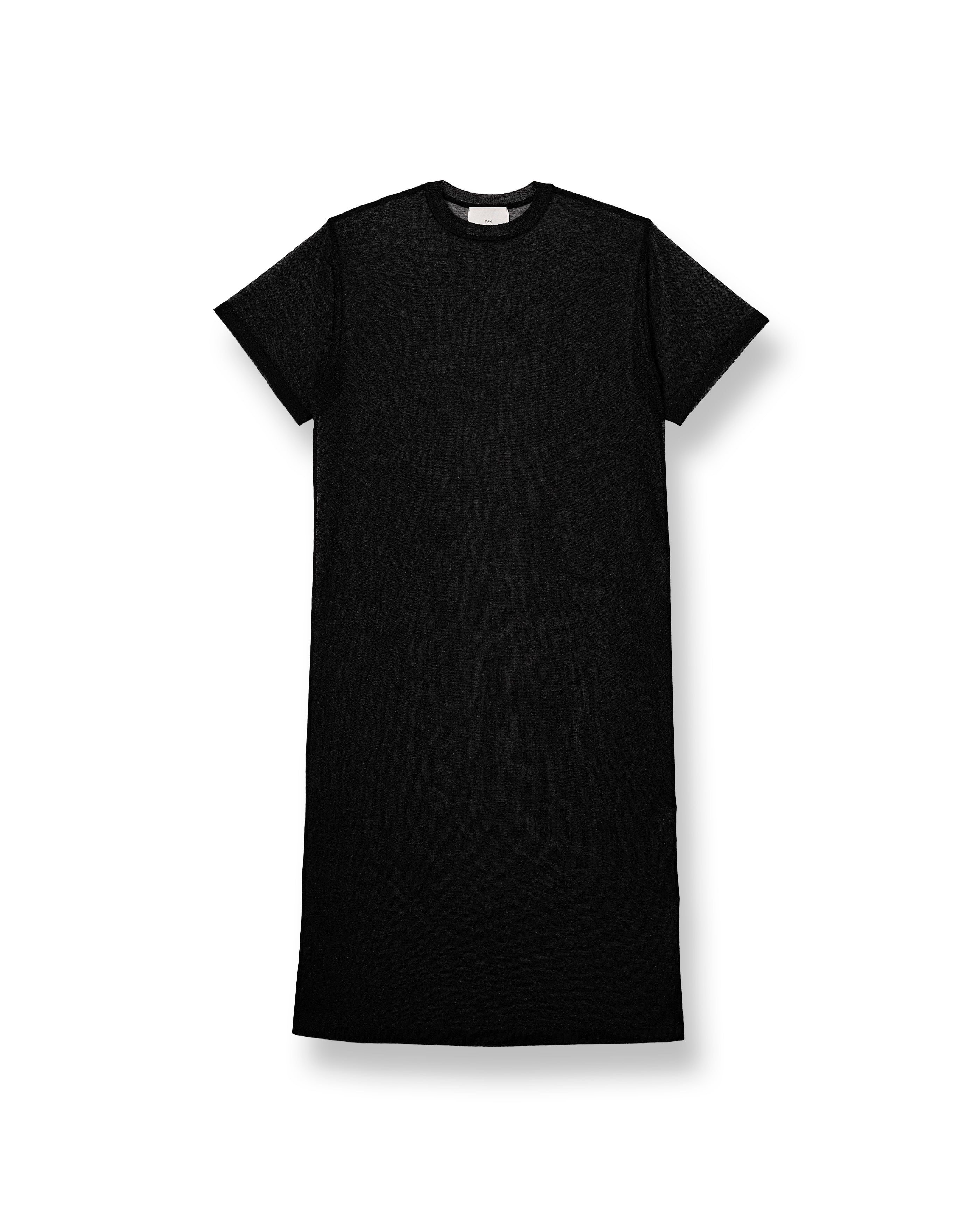 LULEX SHEER KNITTED DRESS [BLACK]