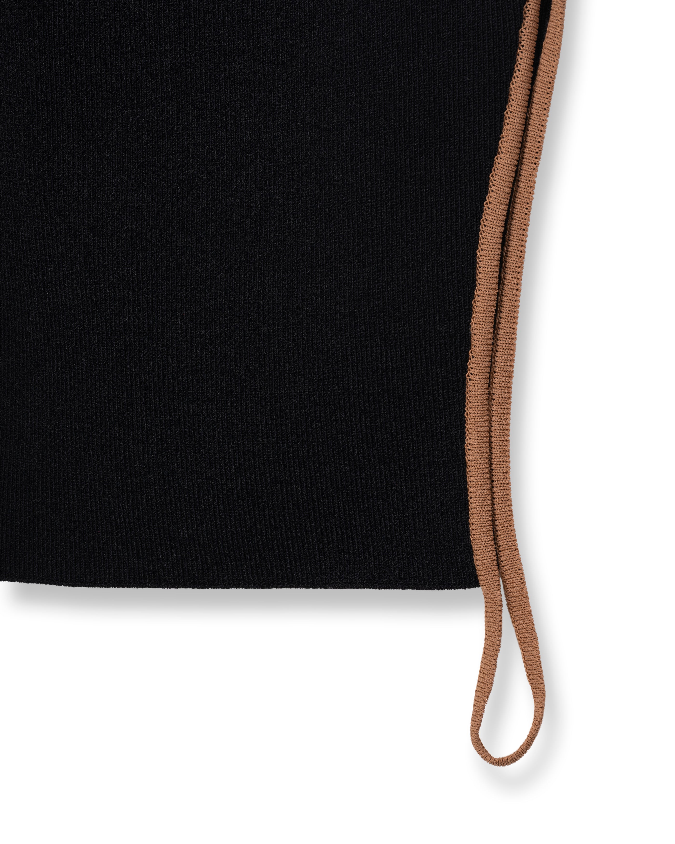 MATT RIB KNITTED MULTIWAY TUNIC [BLACK]