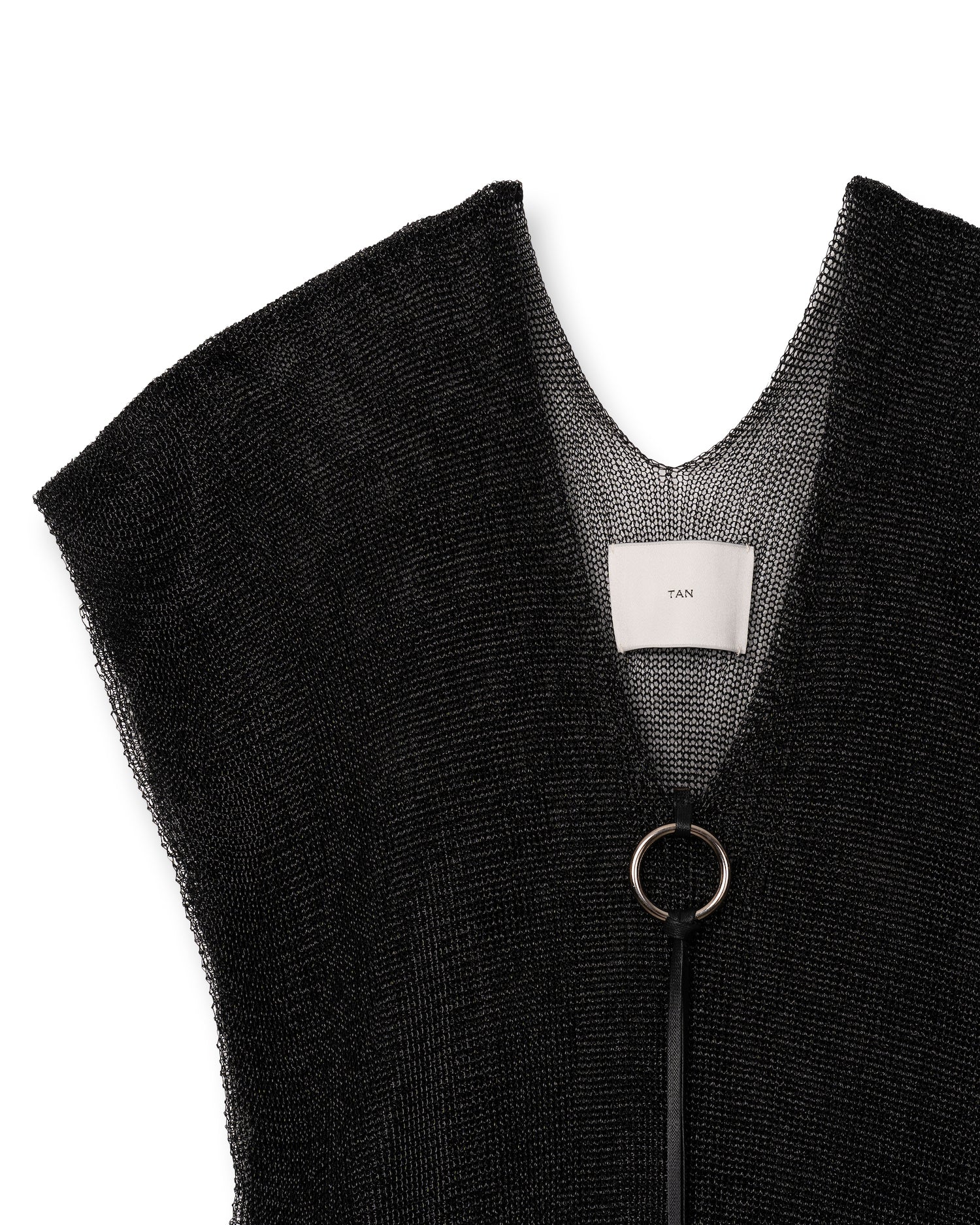 DAZZLED KNITTED TUNIC [BLACK]