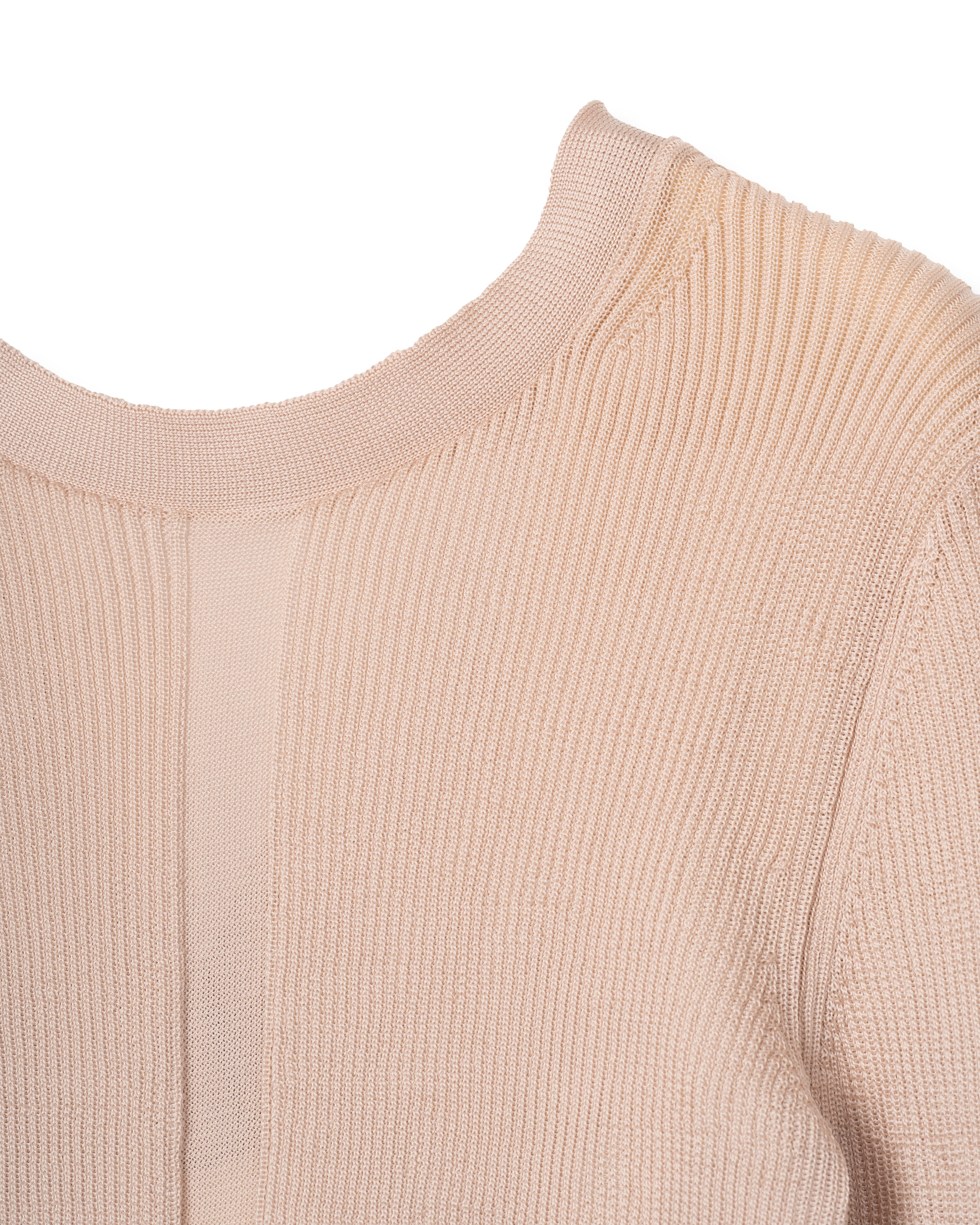 2WAY FRILLS CARDIGAN [BEIGE]