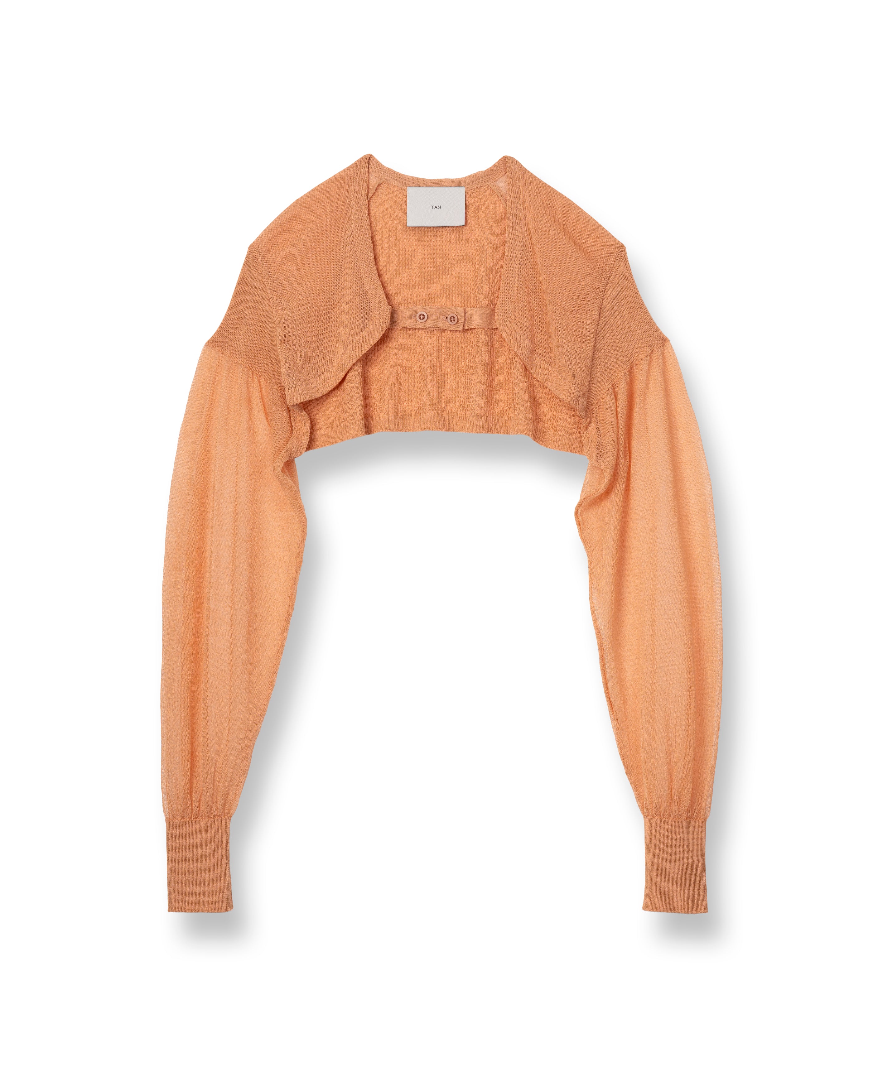 SHEER PUFFED BOLERO [ORANGE]