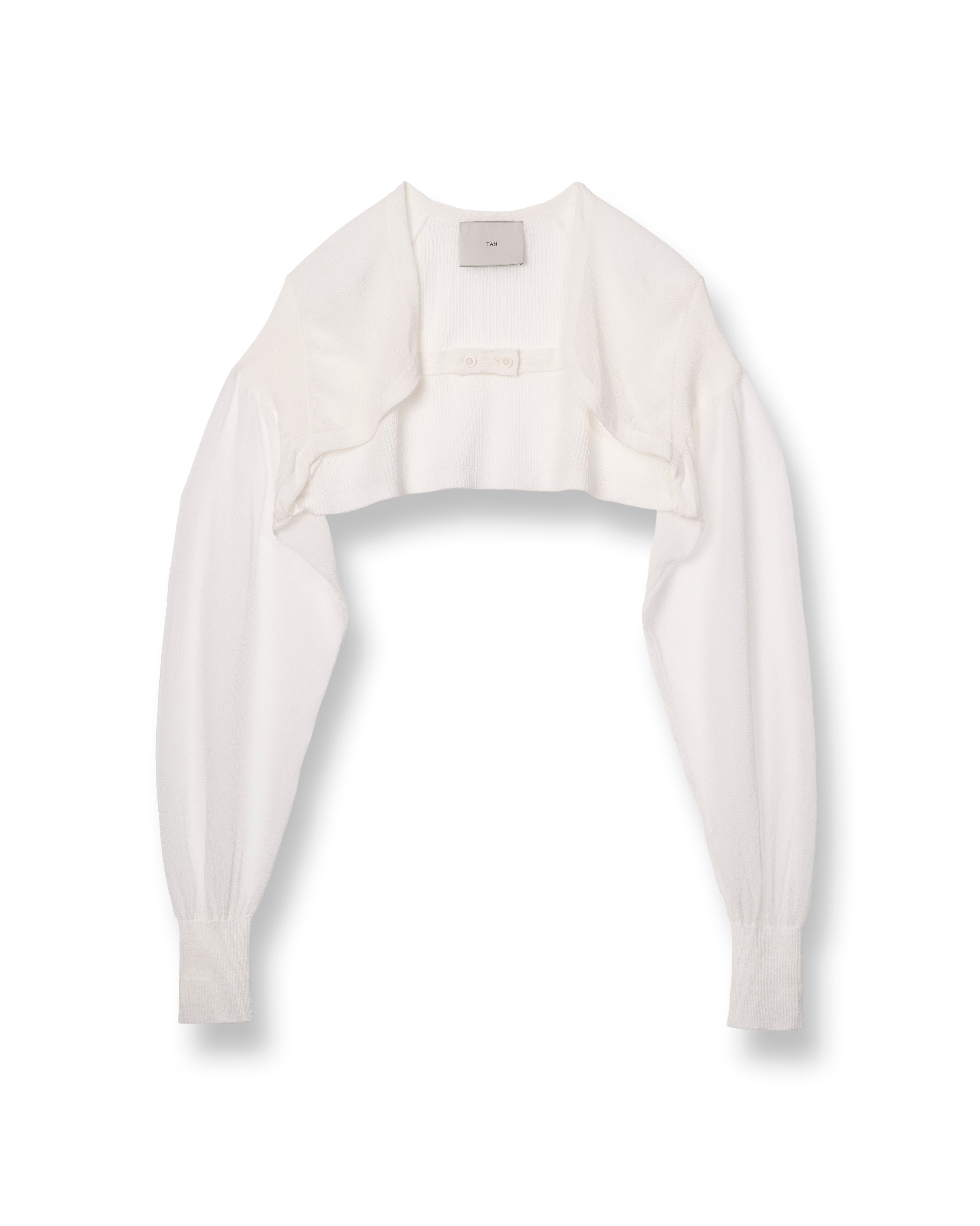 SHEER PUFFED BOLERO [OFF WHITE]