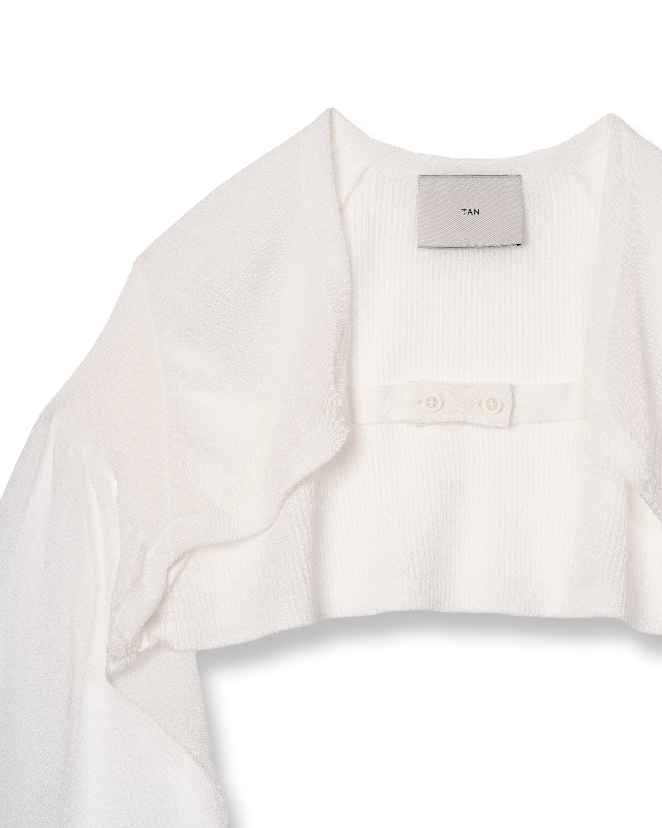 SHEER PUFFED BOLERO [OFF WHITE]