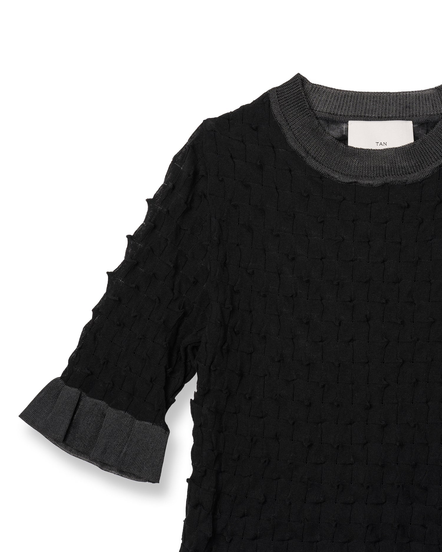 TINY HORNS KNITTED TOPS [BLACK]