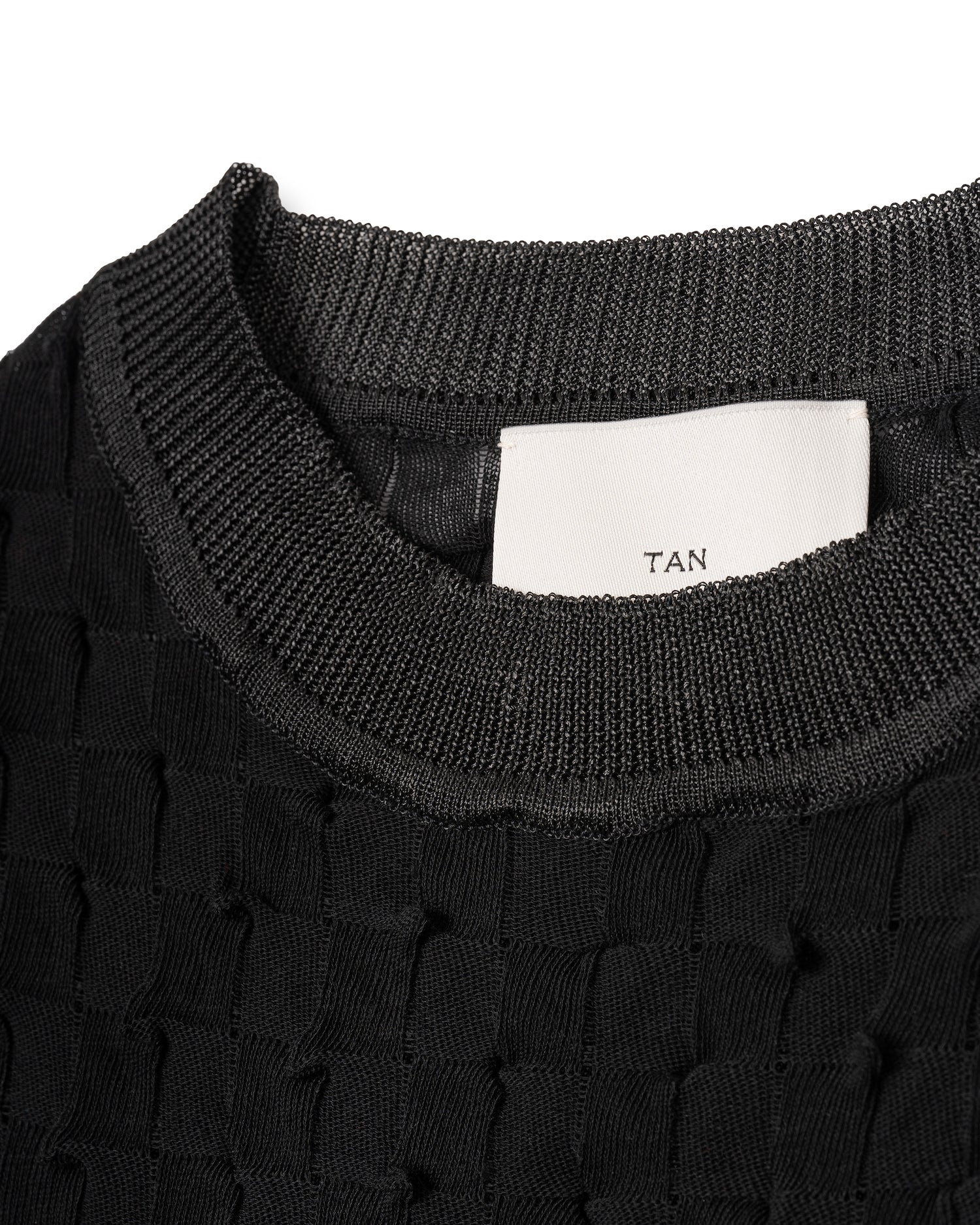 TINY HORNS KNITTED TOPS [BLACK]