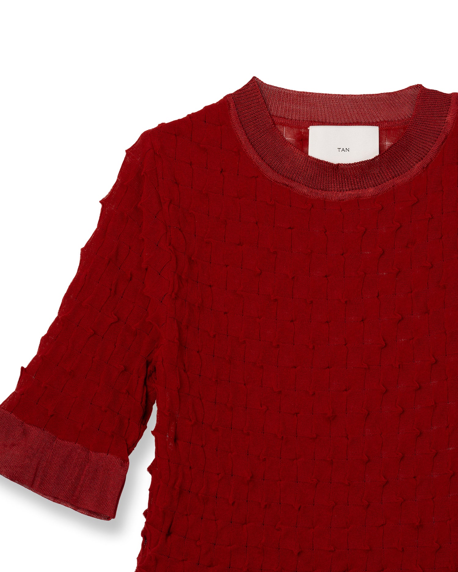 TINY HORNS KNITTED TOPS [RED]