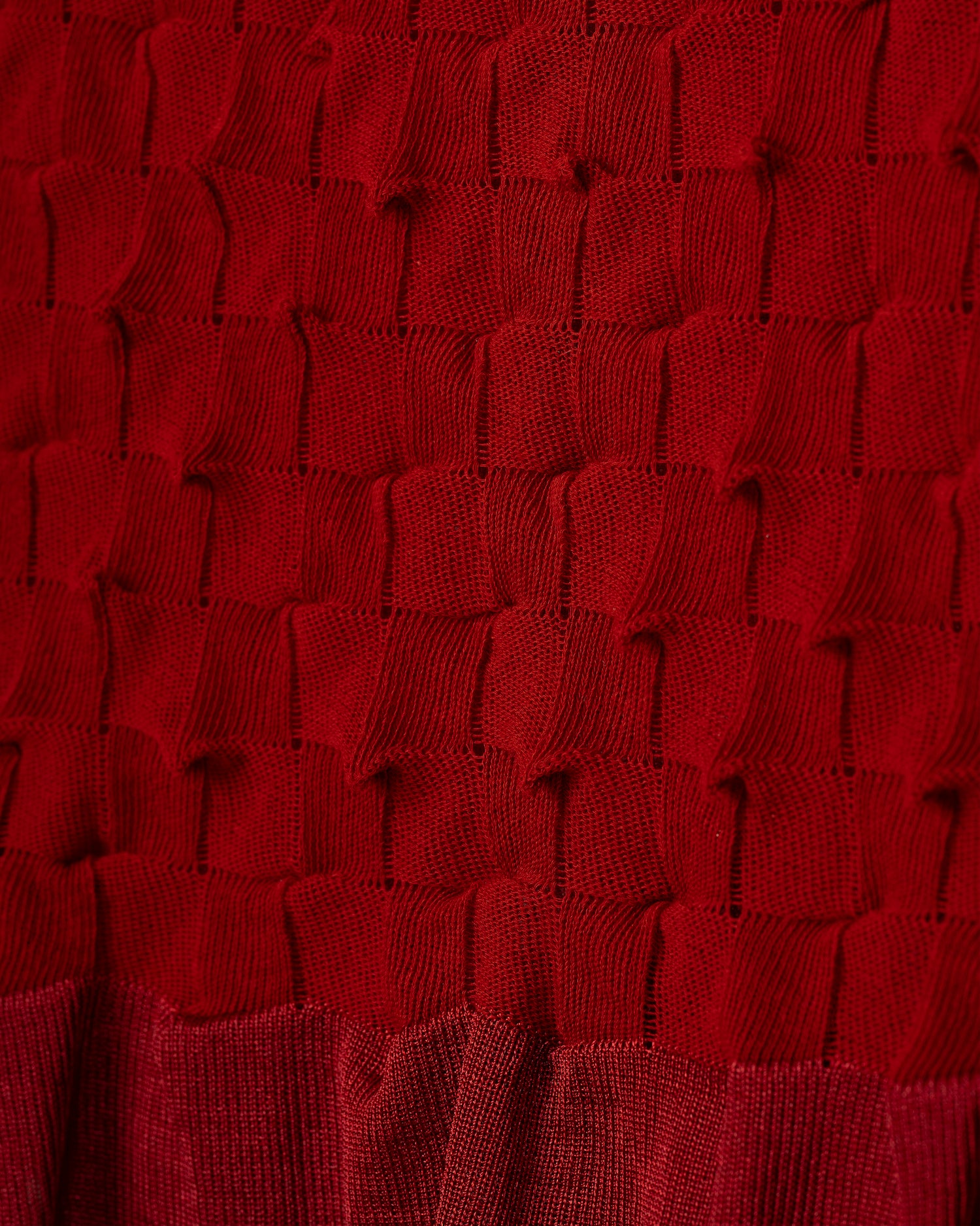 TINY HORNS KNITTED TOPS [RED]