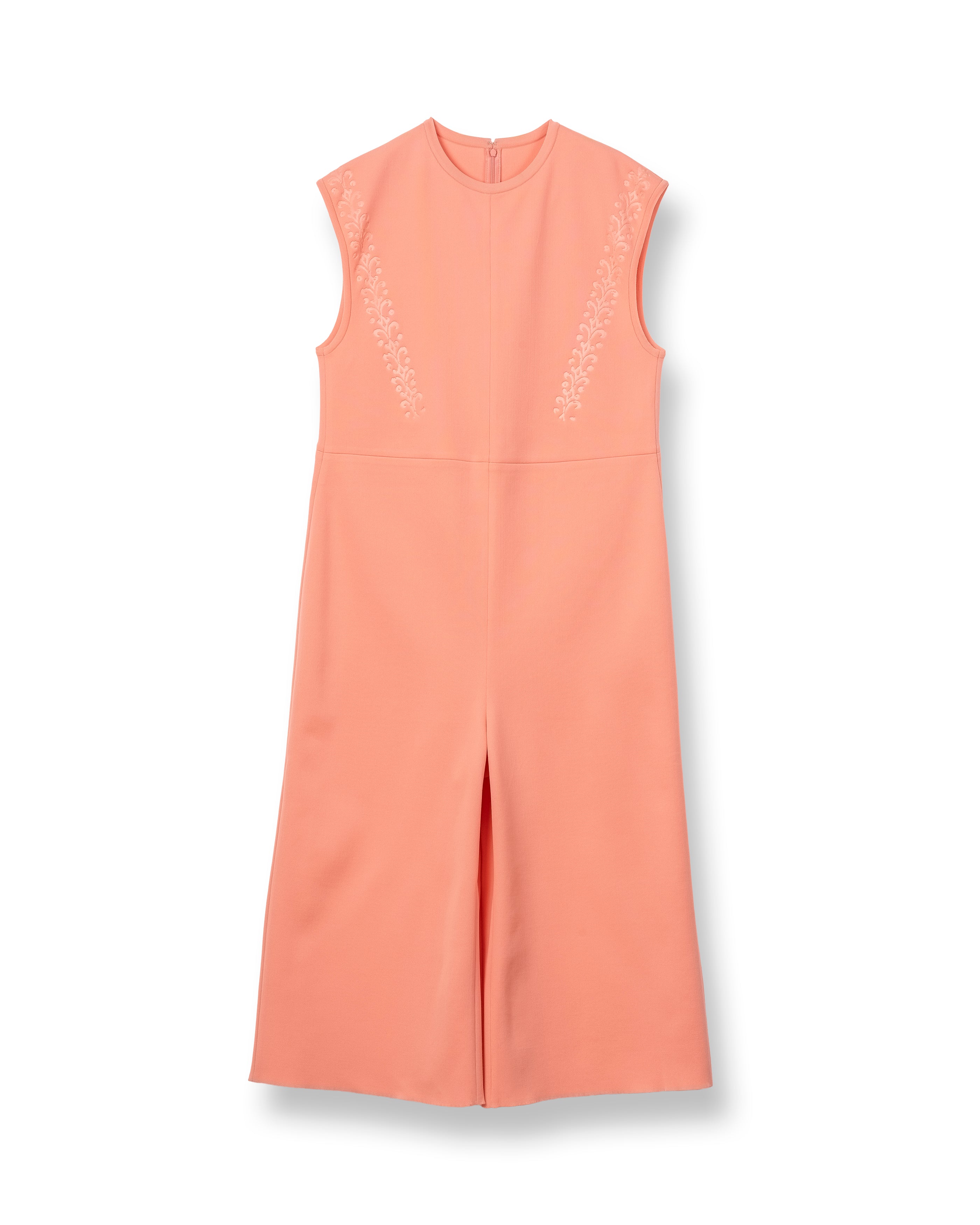 EMBOSS KNITTED ROMPERS [SALMON PINK]