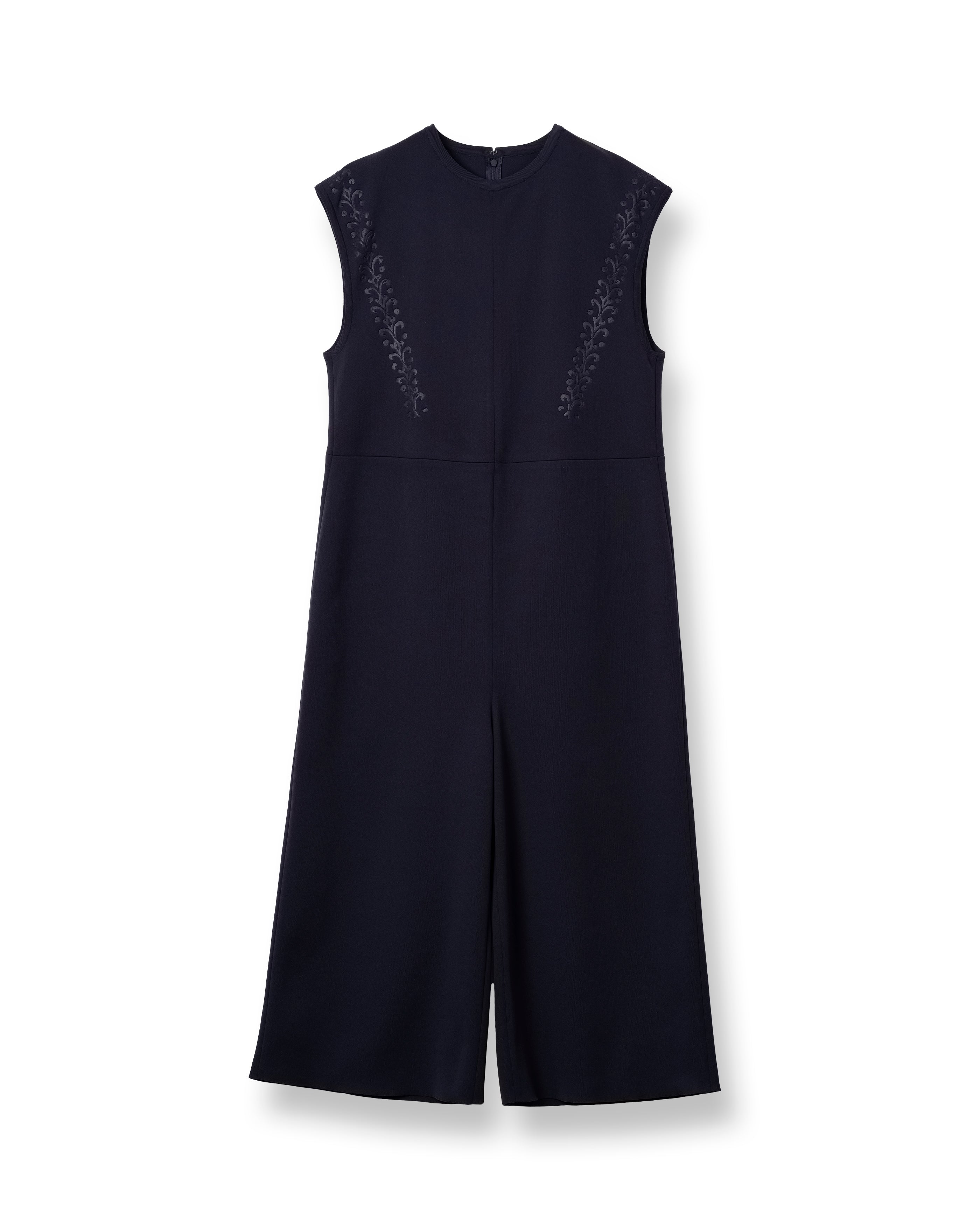 EMBOSS KNITTED ROMPERS [DARK NAVY]