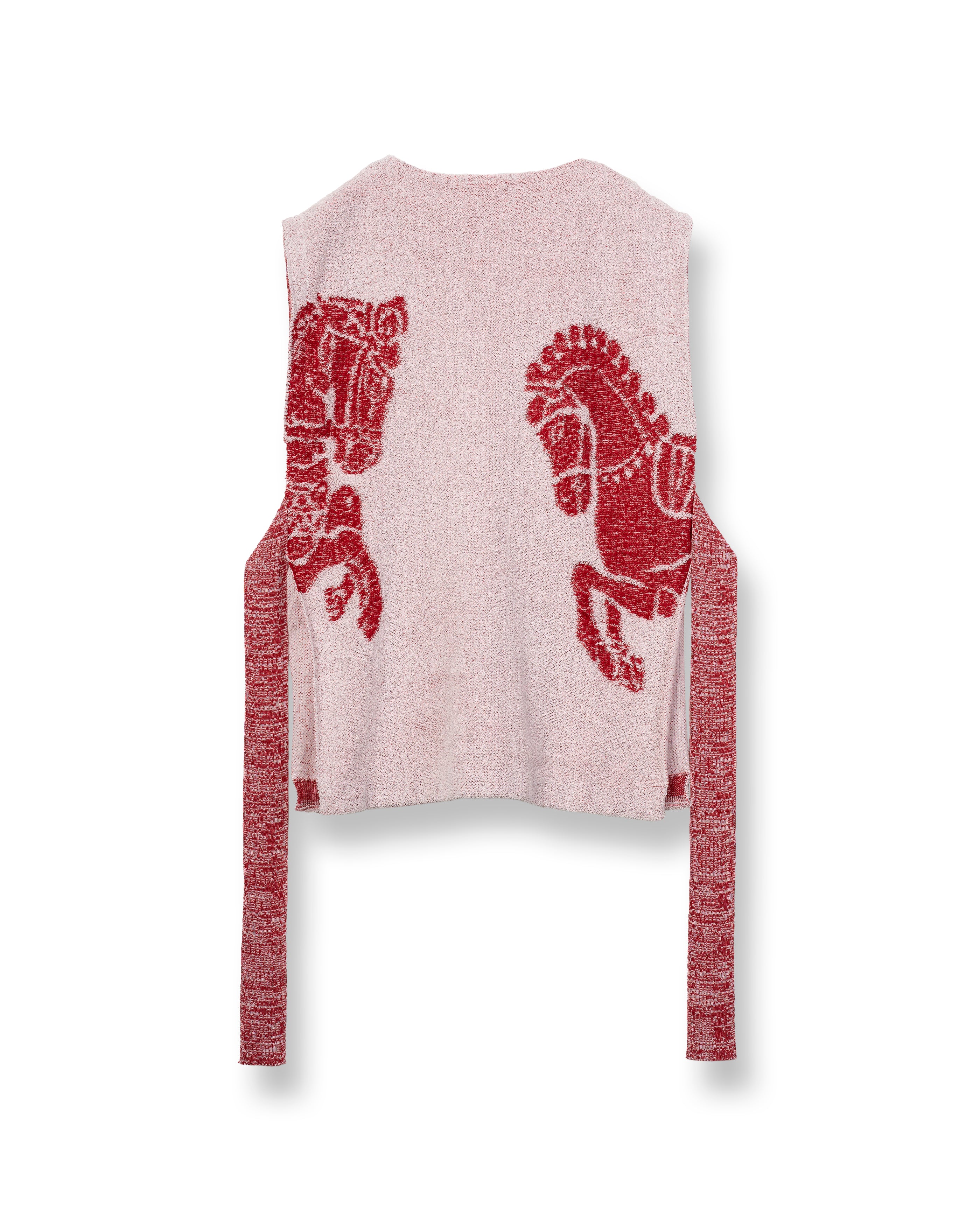 DREAMY HORSE KNITTED TUNIC [RED]