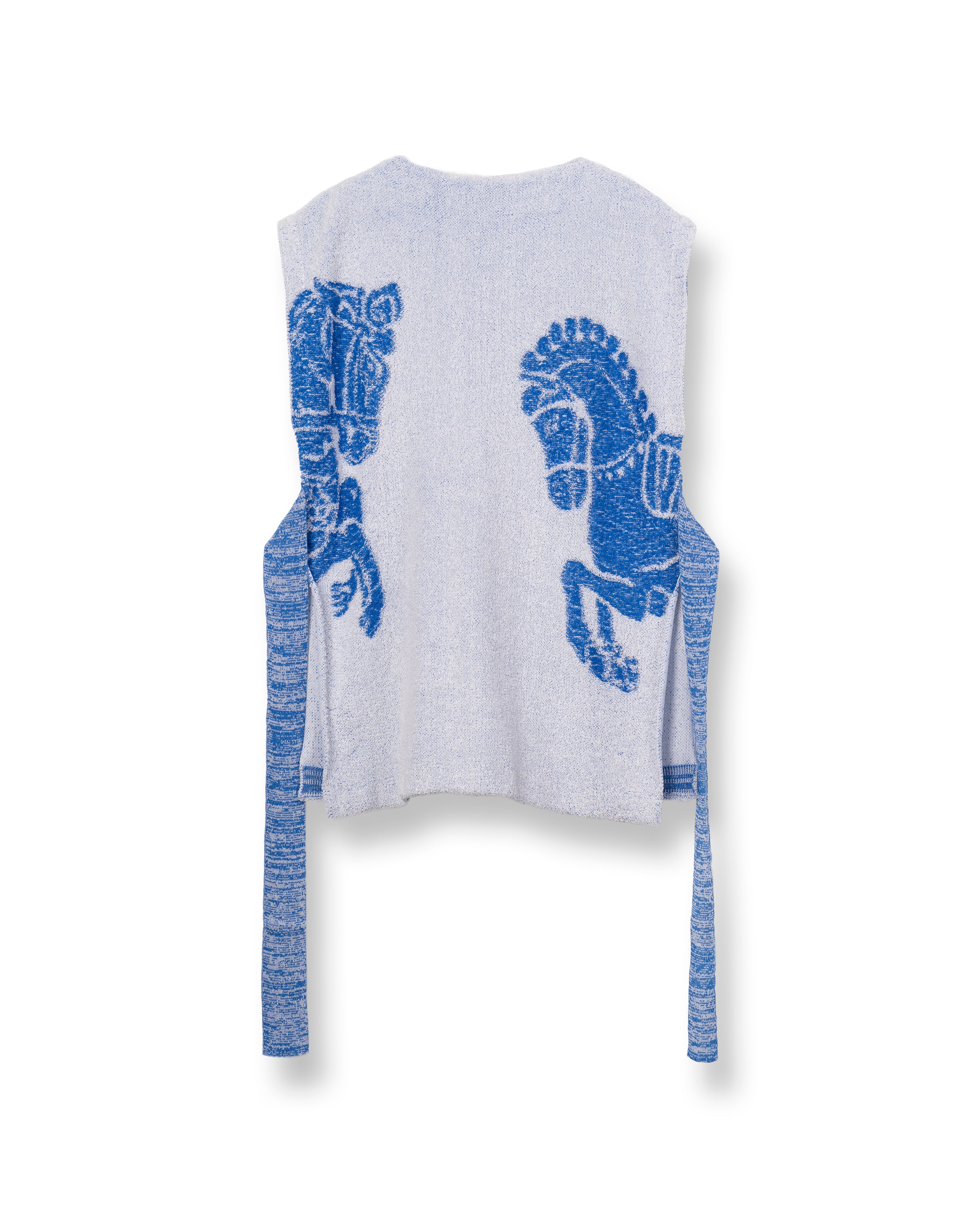 DREAMY HORSE KNITTED TUNIC [BLUE]