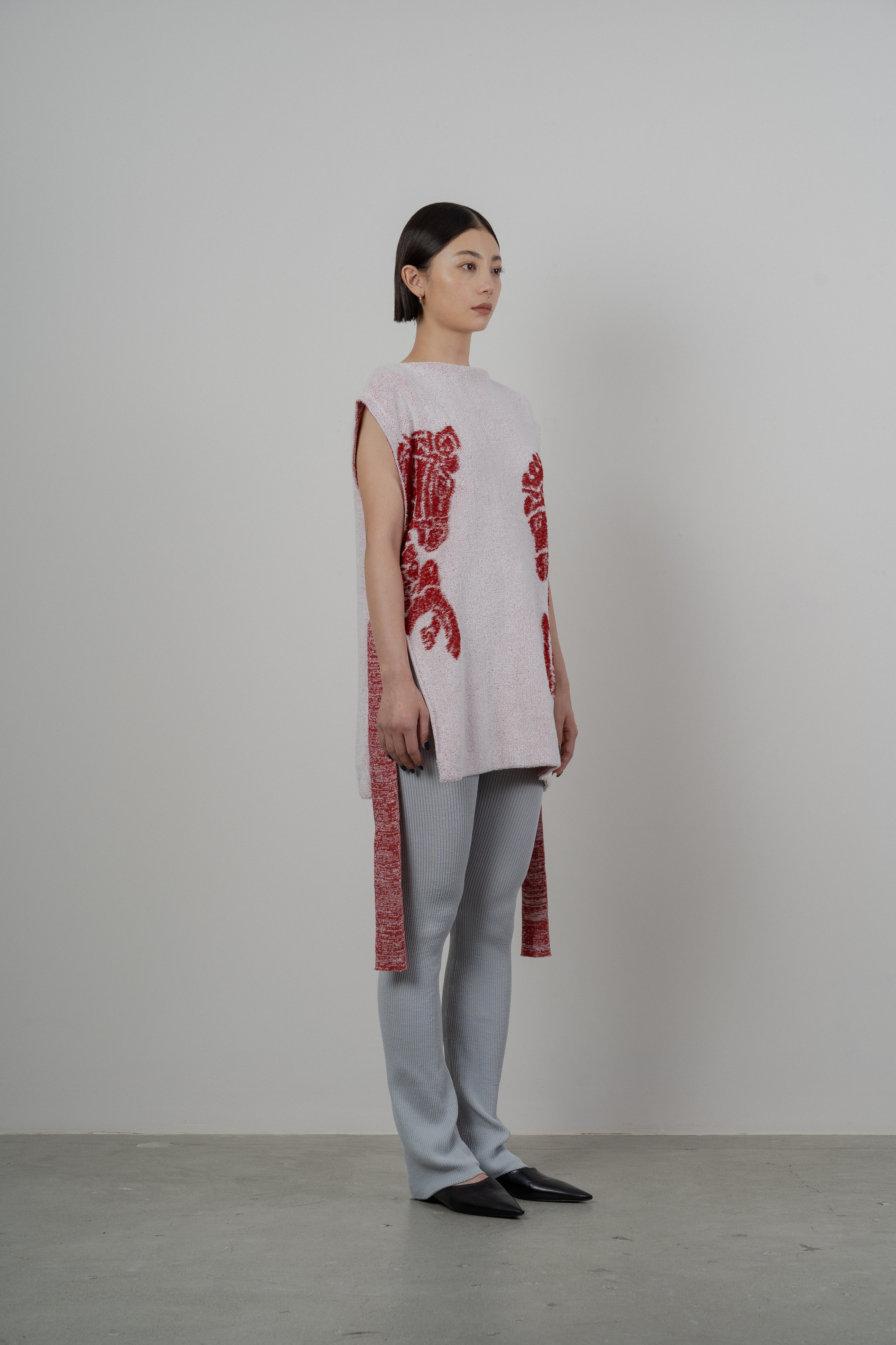 DREAMY HORSE KNITTED TUNIC [RED]