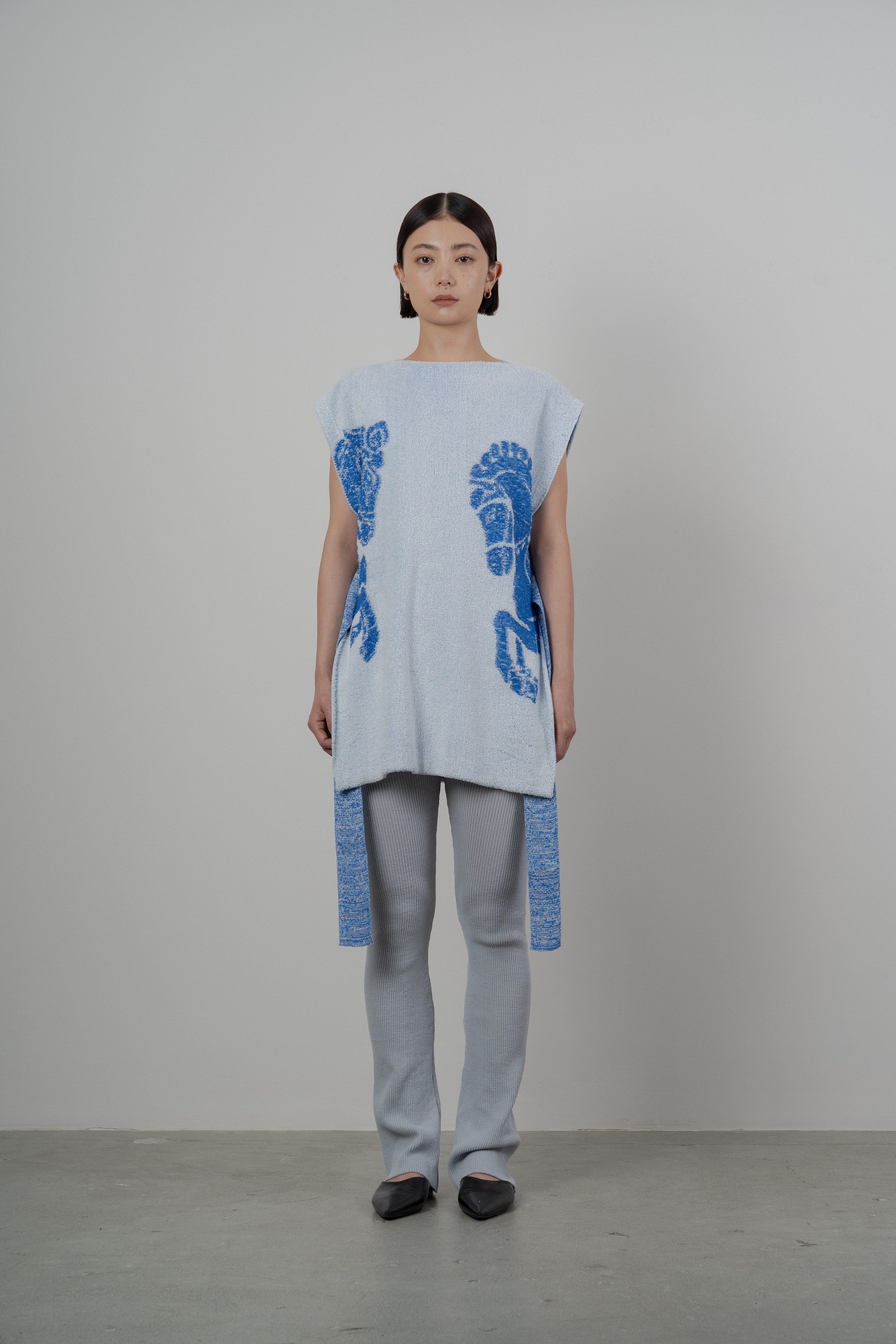 DREAMY HORSE KNITTED TUNIC [BLUE]