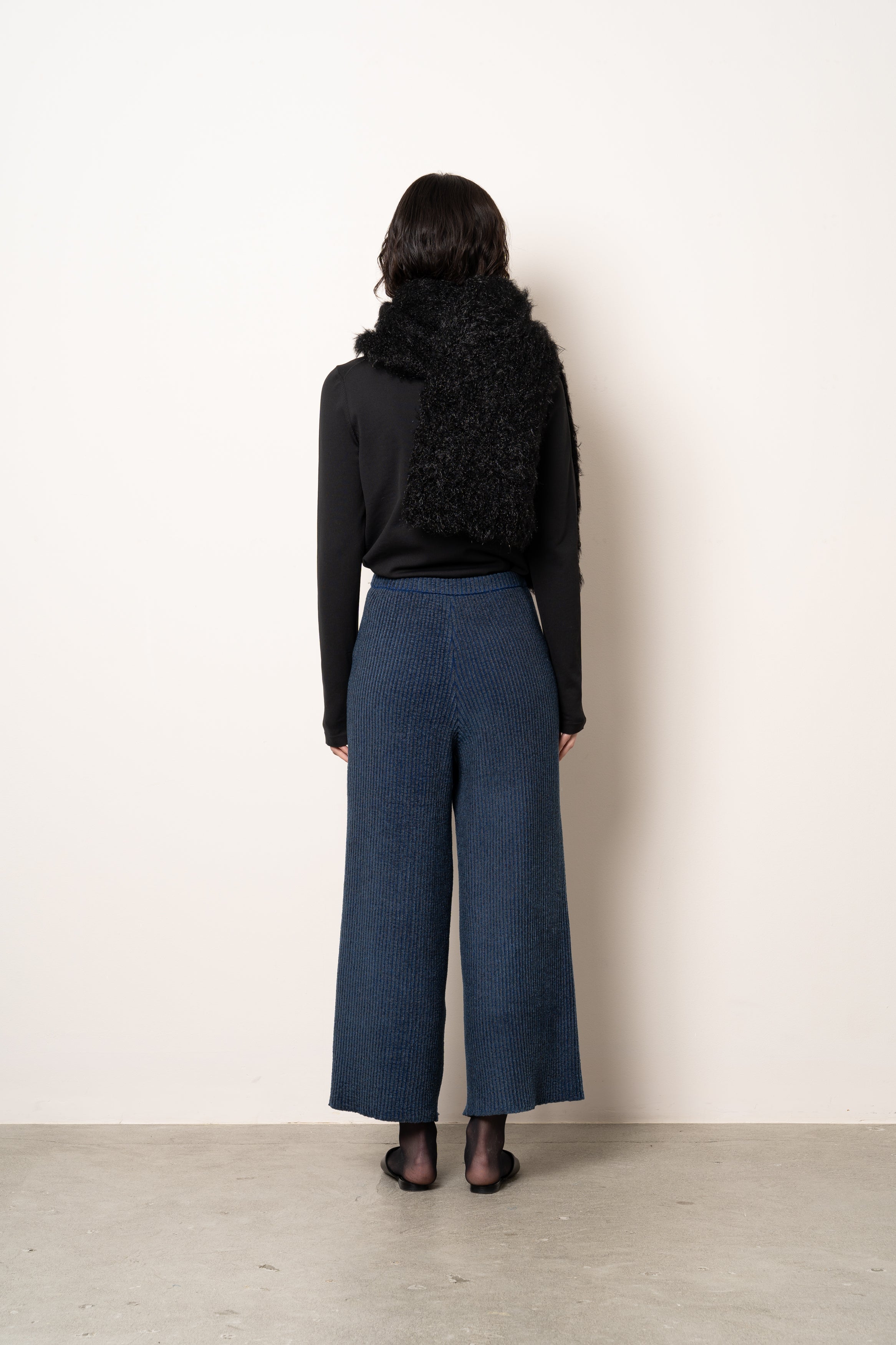 CORDUROY KNIT TUBETOP / PANTS [VELVET BLUE]