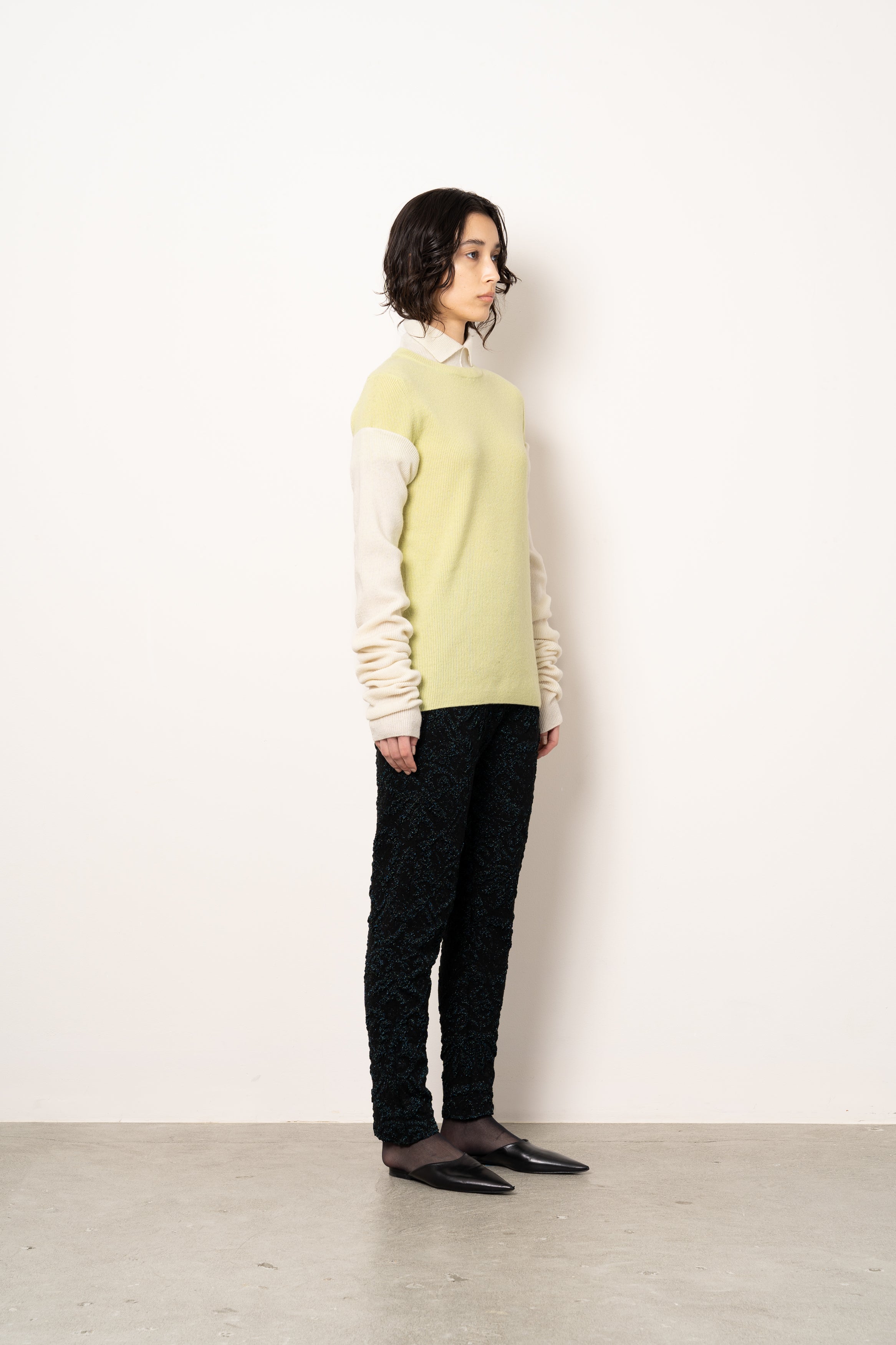 LONG SLEEVES SWEATER [PALE GREEN]