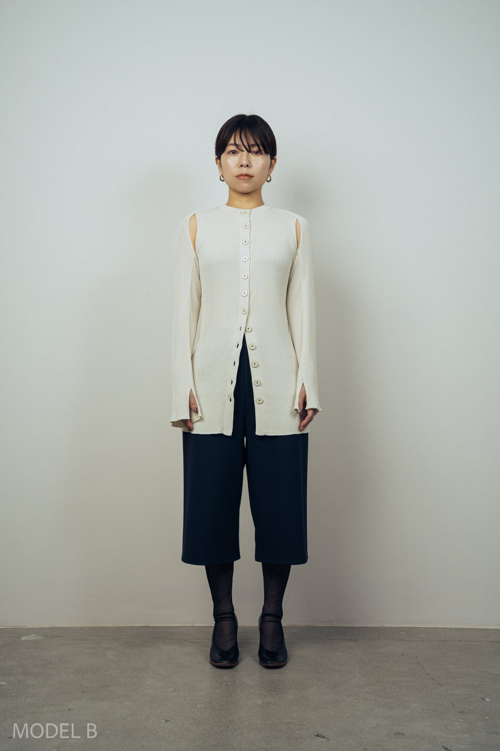 2PIECE CREPE CARDIGAN [BLUE GREEN]