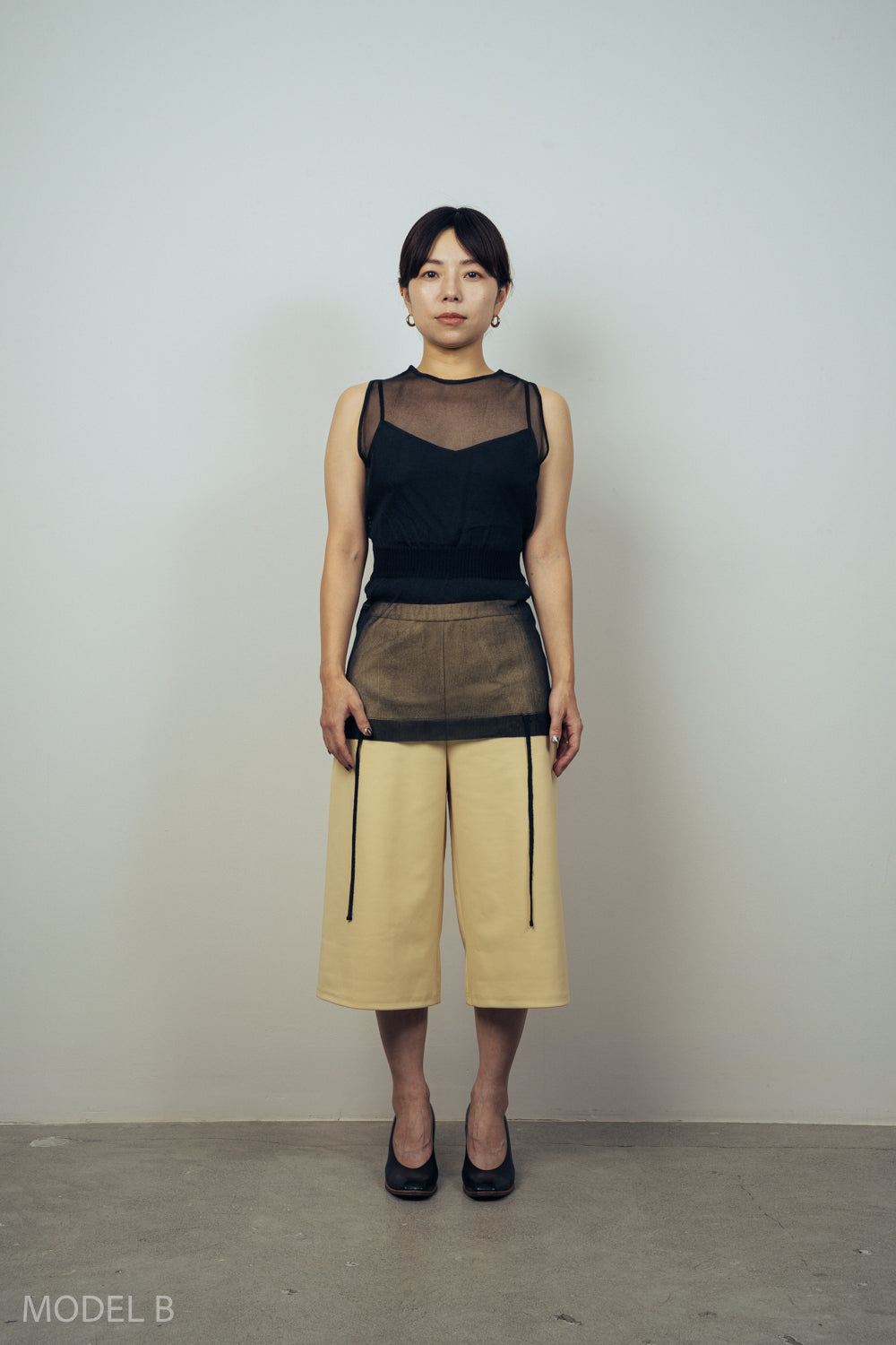 2WAY SHEER TOPS [CREAM]