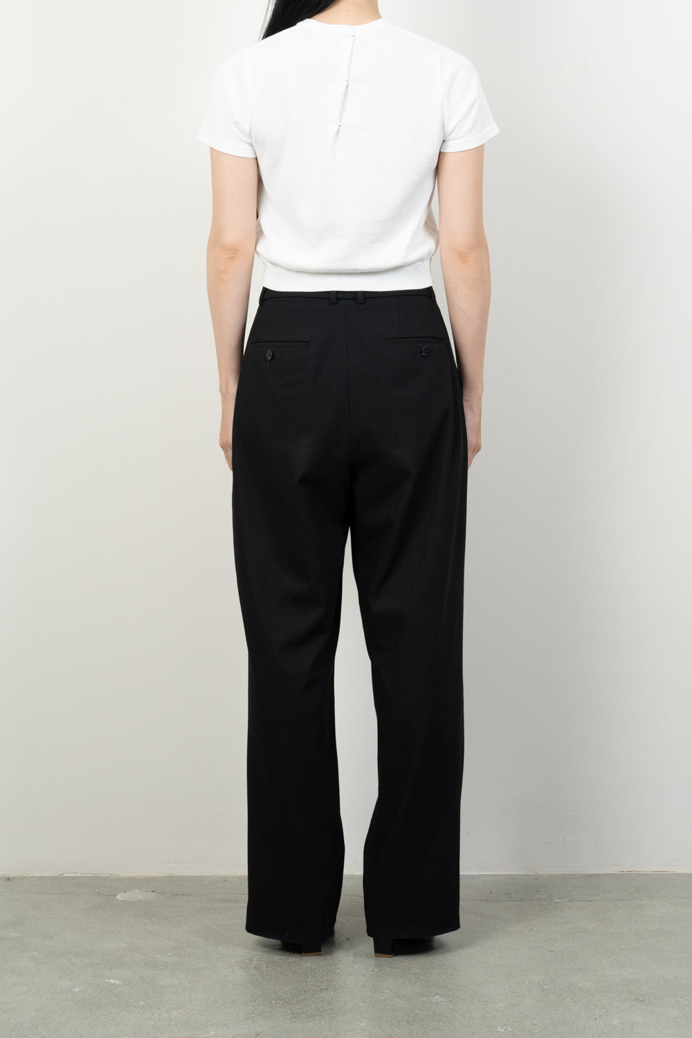 COMPACT KNITTED TEE [OFF WHITE]