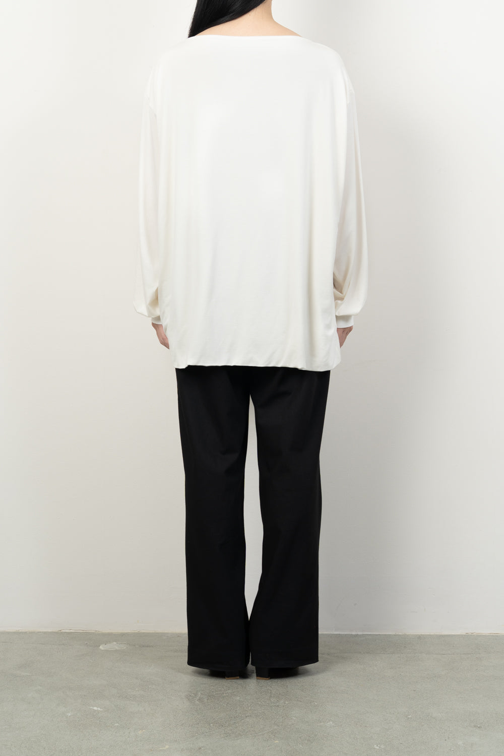 SMOOTH JERSEY DOUBLE LONG TEE [BROWN]