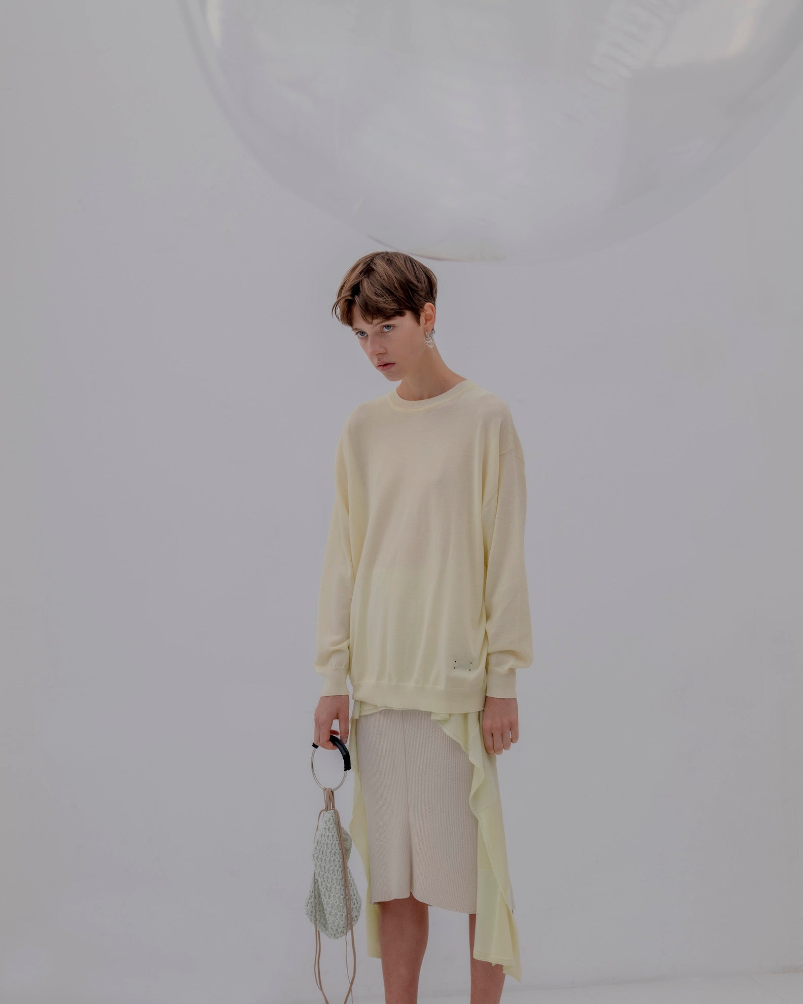REVERSIBLE PULLOVER [WHITE/CREAM]