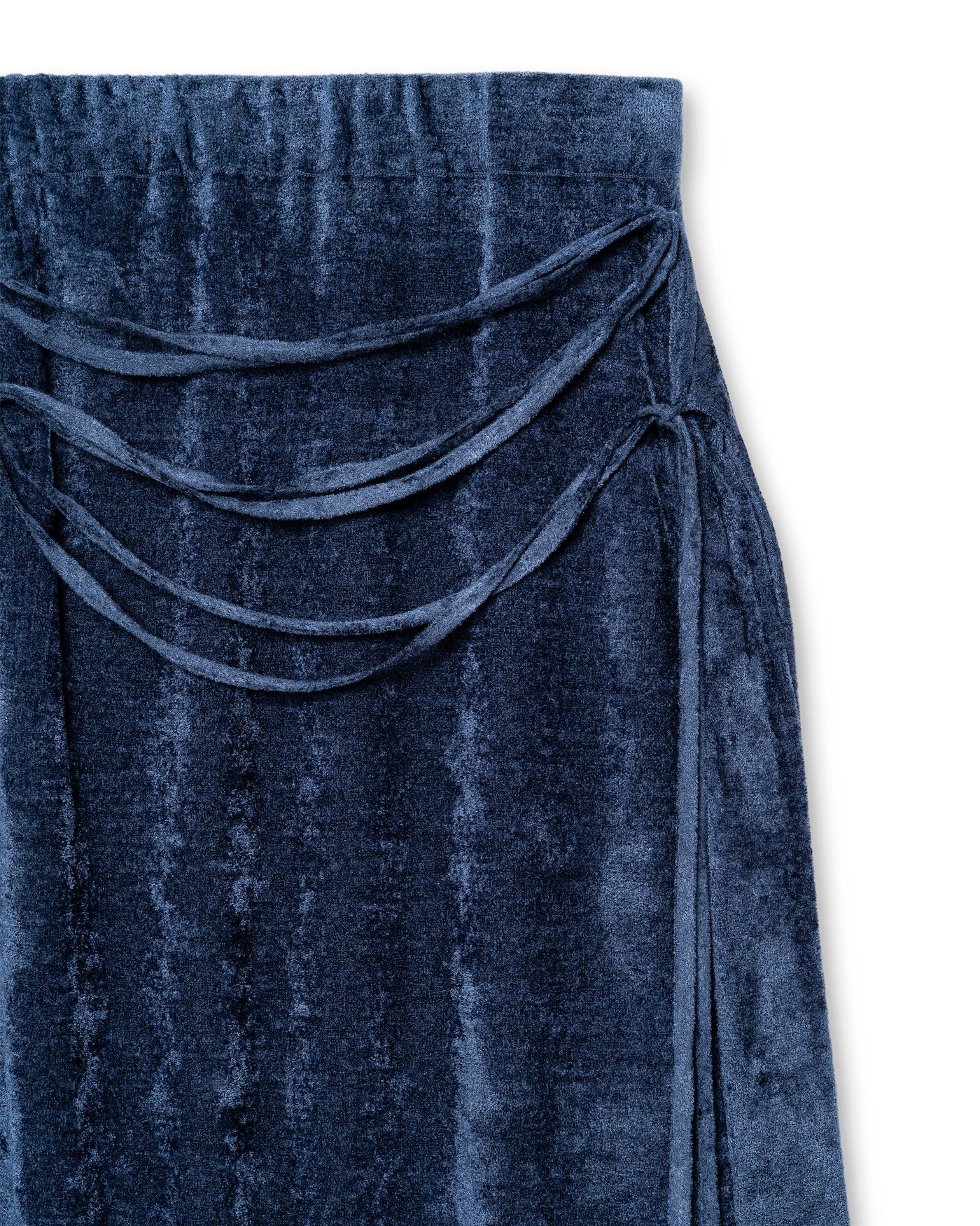 MOLE HEM KNIT SKIRT [DEEPBLUE]