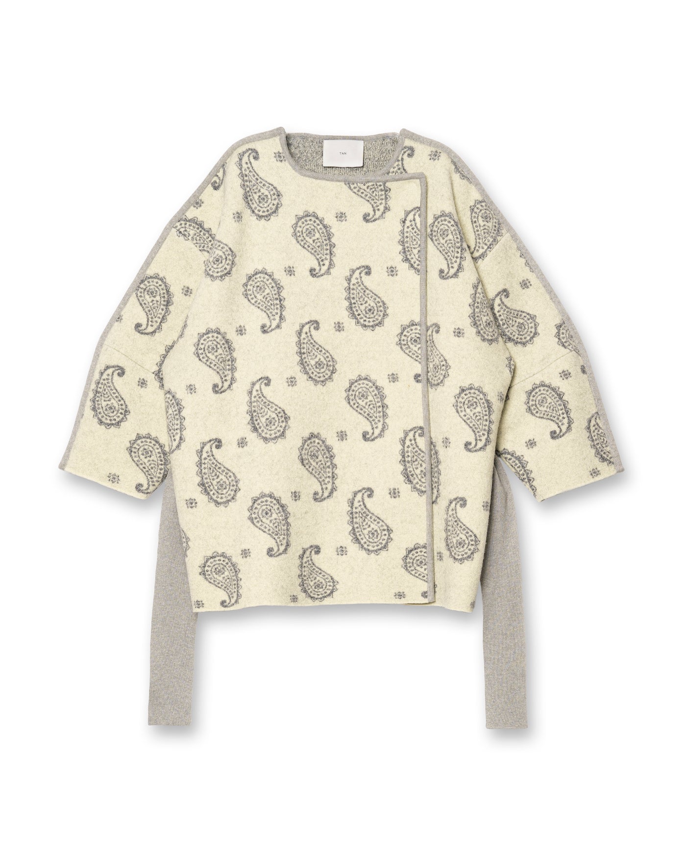 PAISLEY BOILED KNIT JACKET [CREAM]