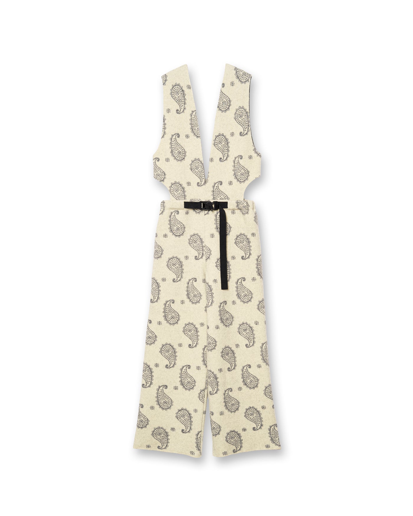 PAISLEY BOILED KNIT OVERALLS [CREAM]