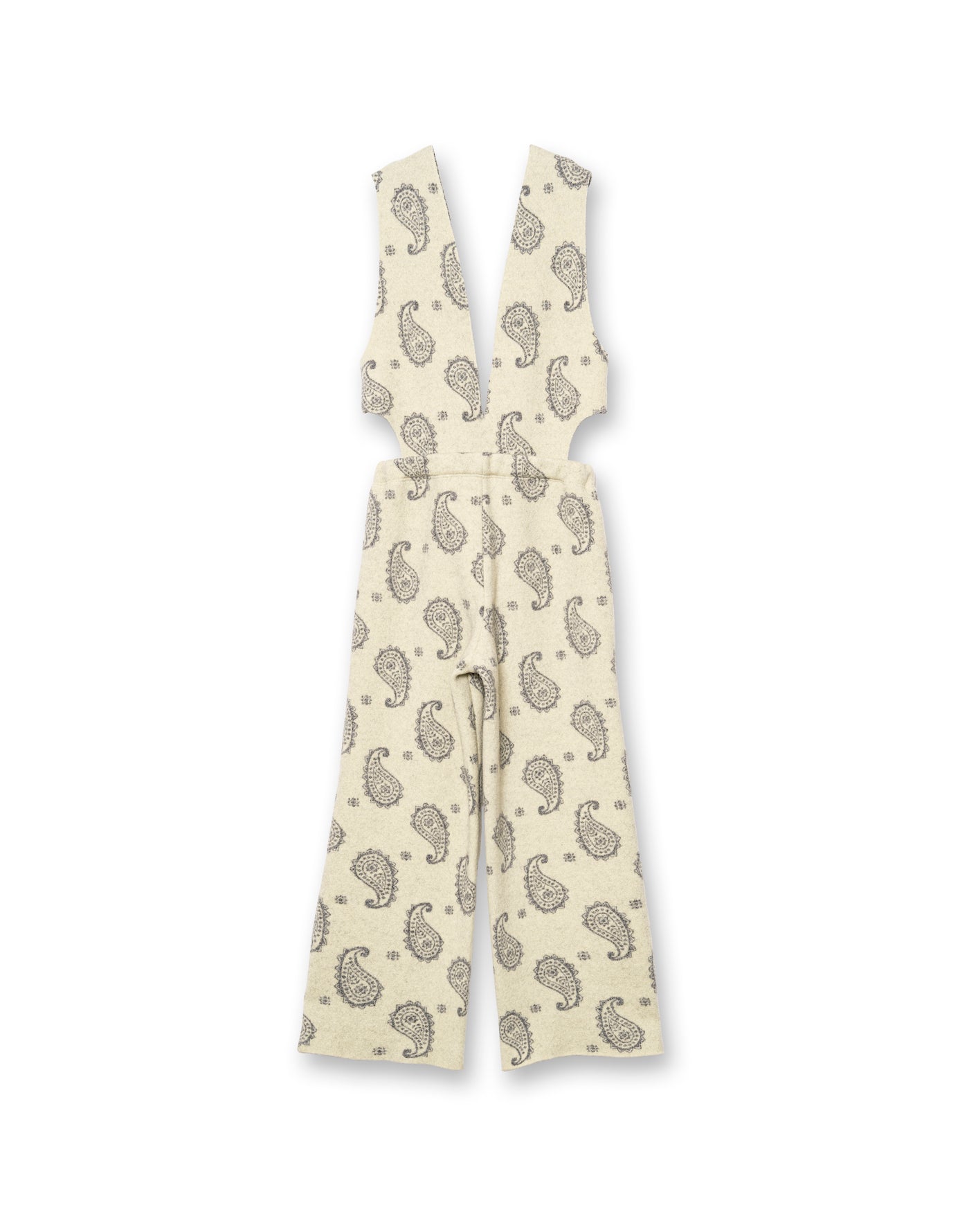 PAISLEY BOILED KNIT OVERALLS [CREAM]