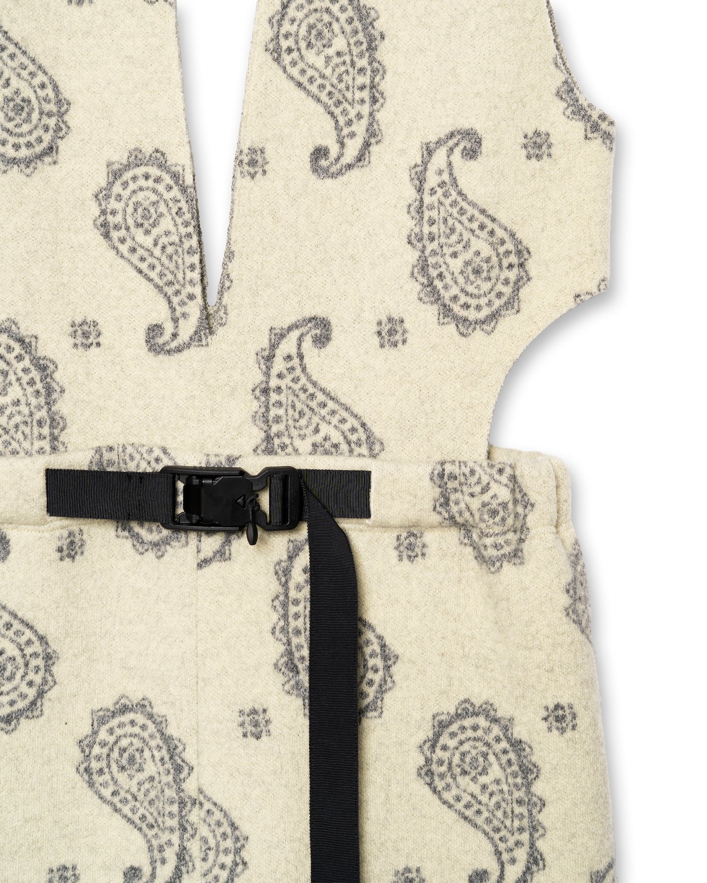 PAISLEY BOILED KNIT OVERALLS [CREAM]