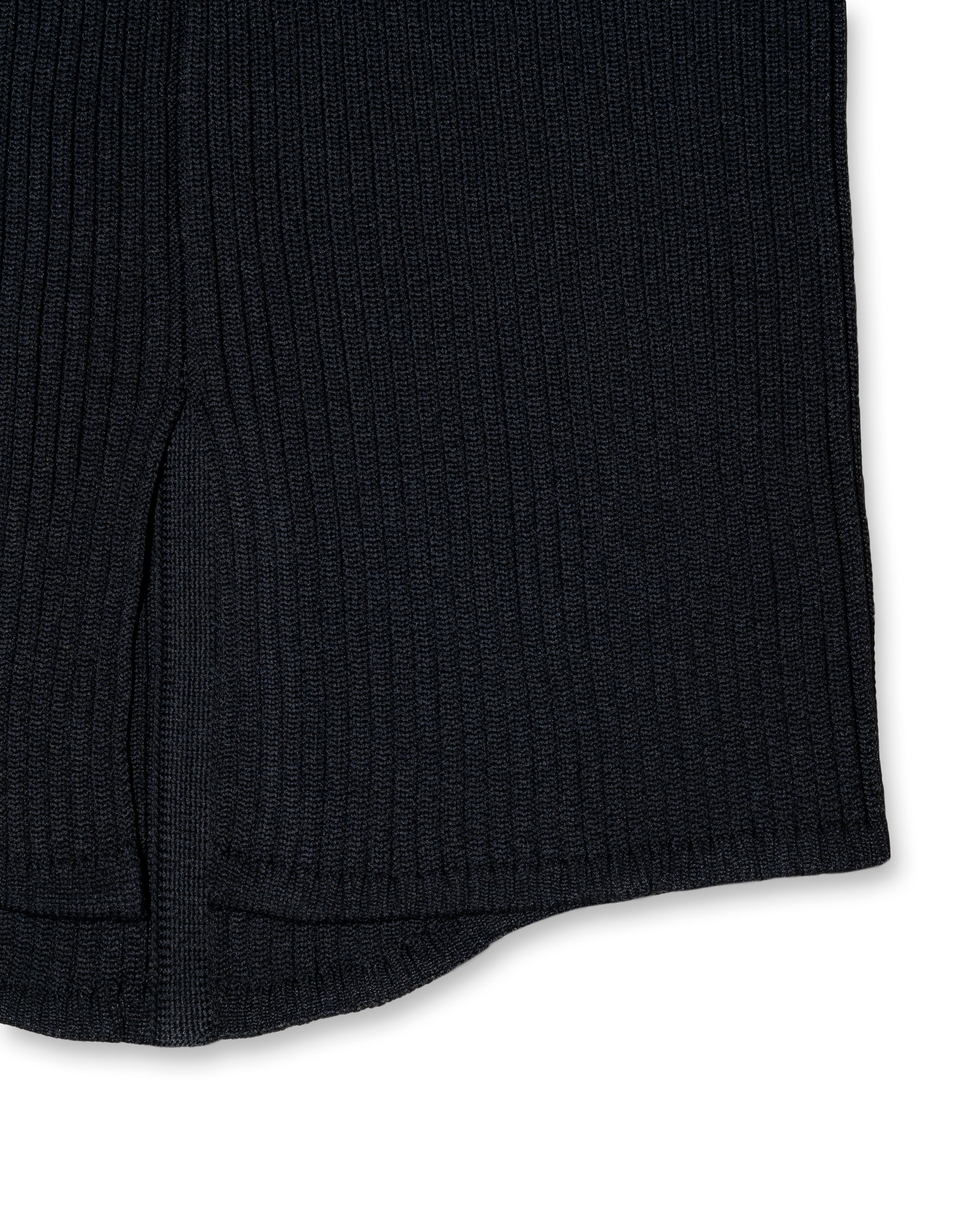 RIB KNITTED  CUMMERBUND [BLACK]