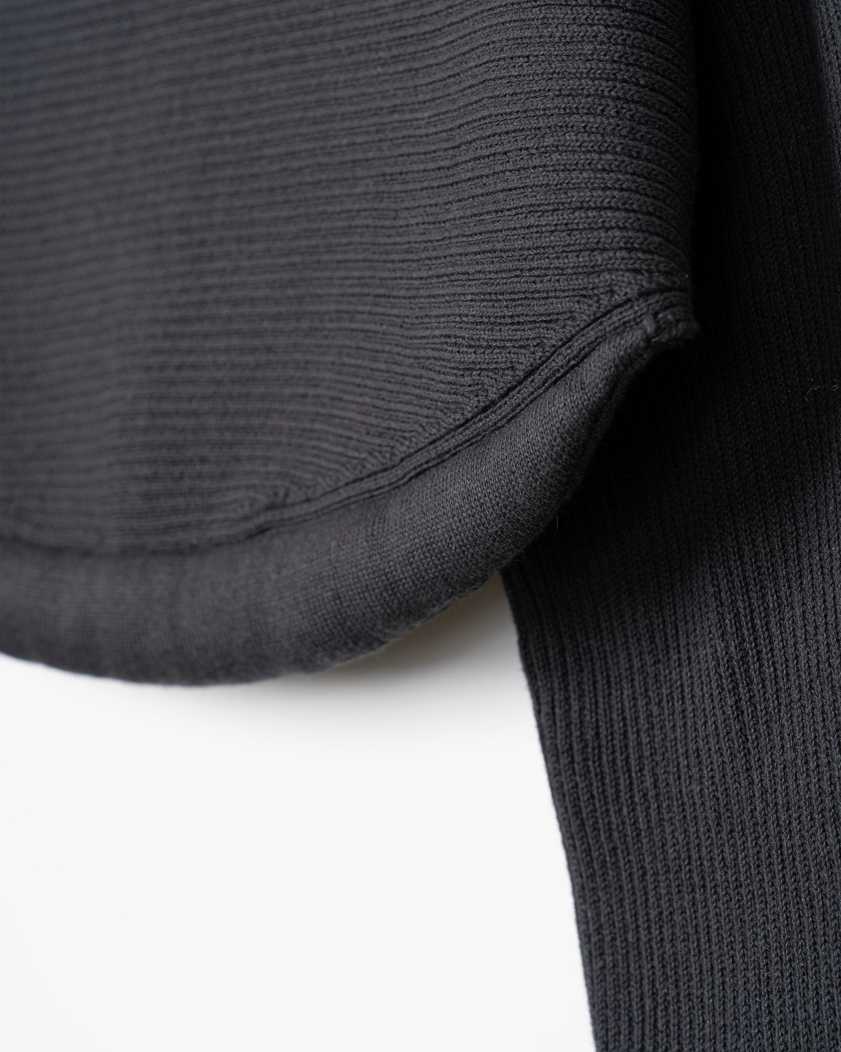 PADDED HEM KNIT SLEEVES [GRAY]