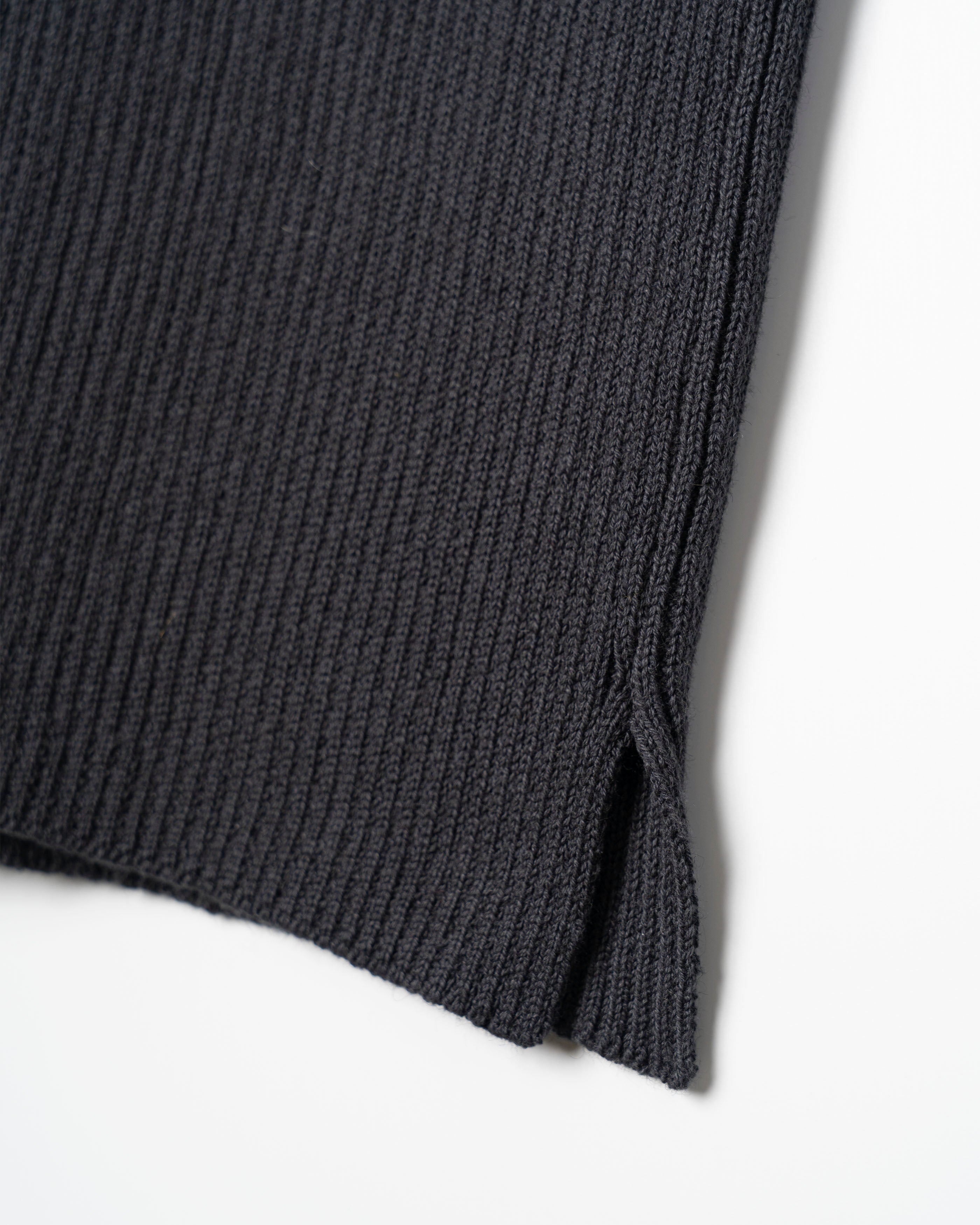 PADDED HEM KNIT SLEEVES [GRAY]