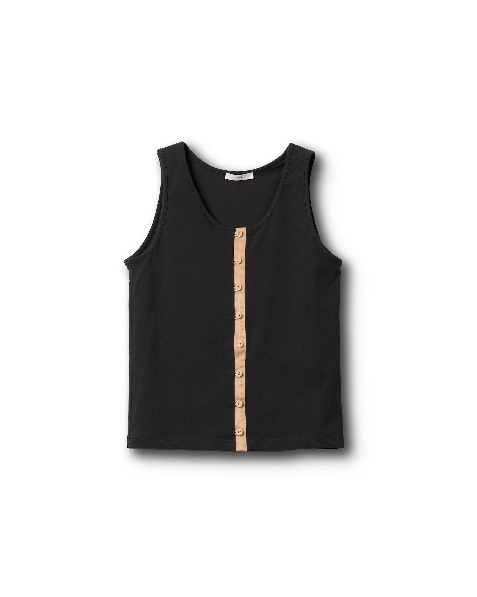 SATIN PANEL CUTSEW 2PIECE [CHARCOAL]