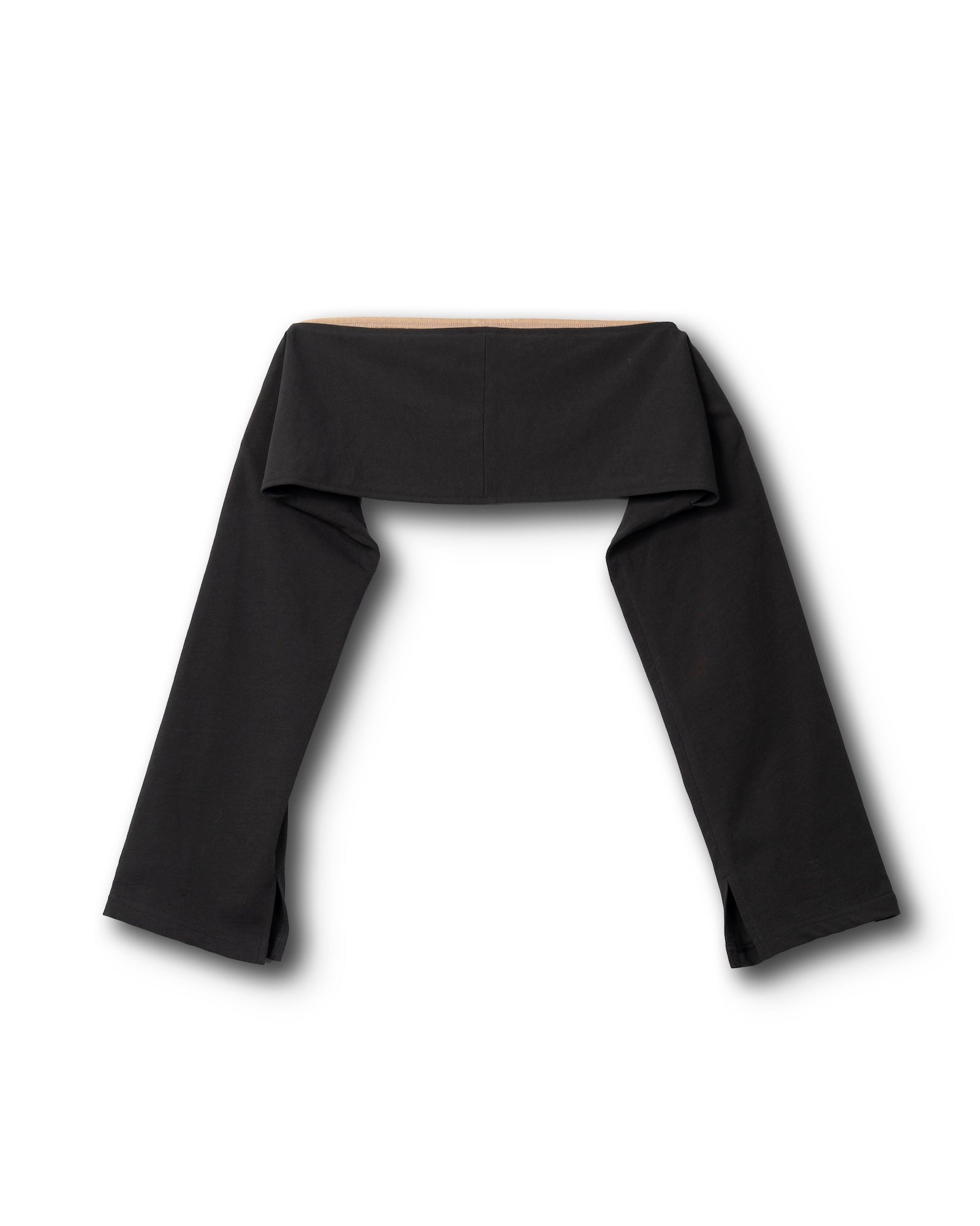 SATIN PANEL CUTSEW 2PIECE [CHARCOAL]