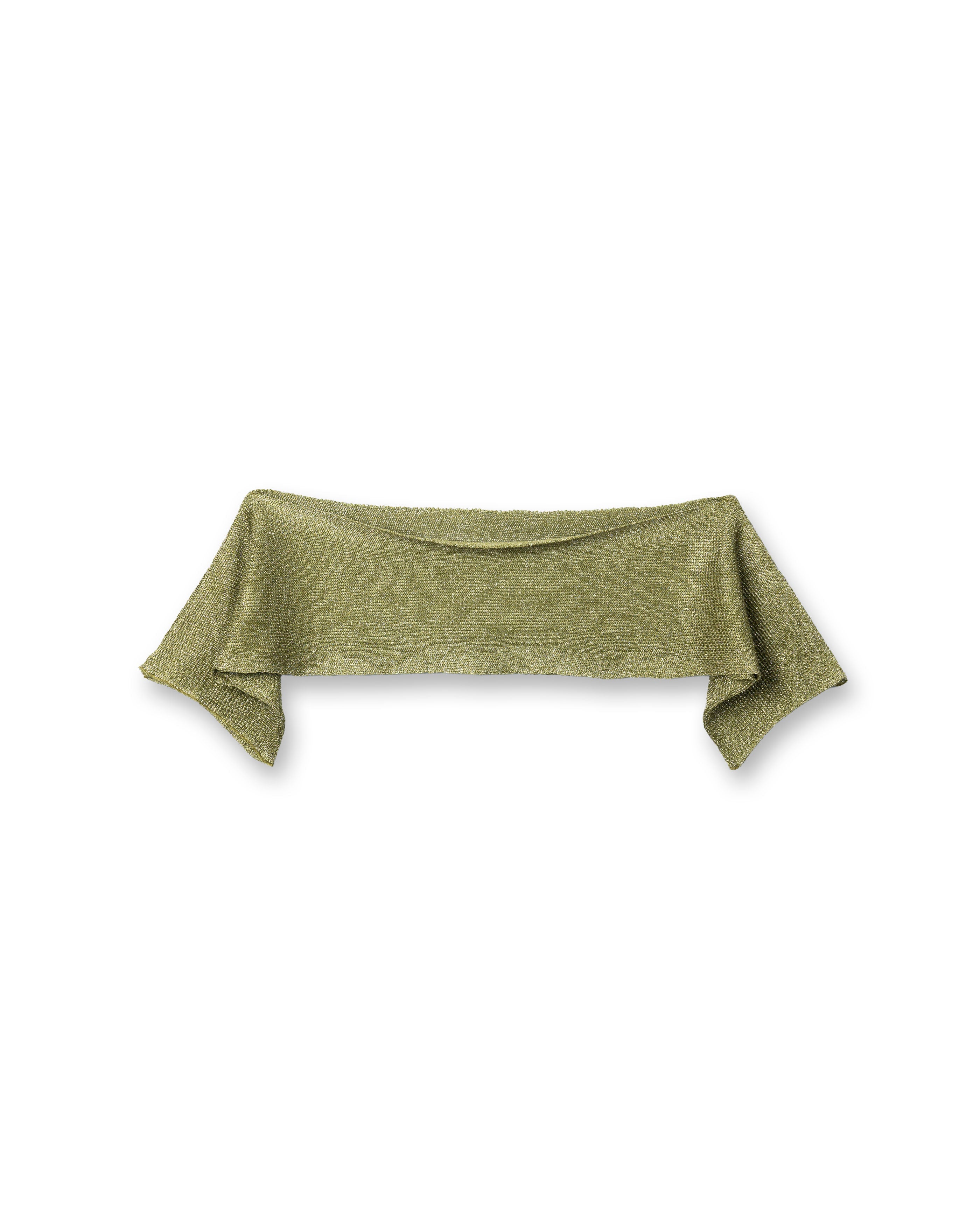 SHINY 2PIECES TOPS [OLIVE GREEN]