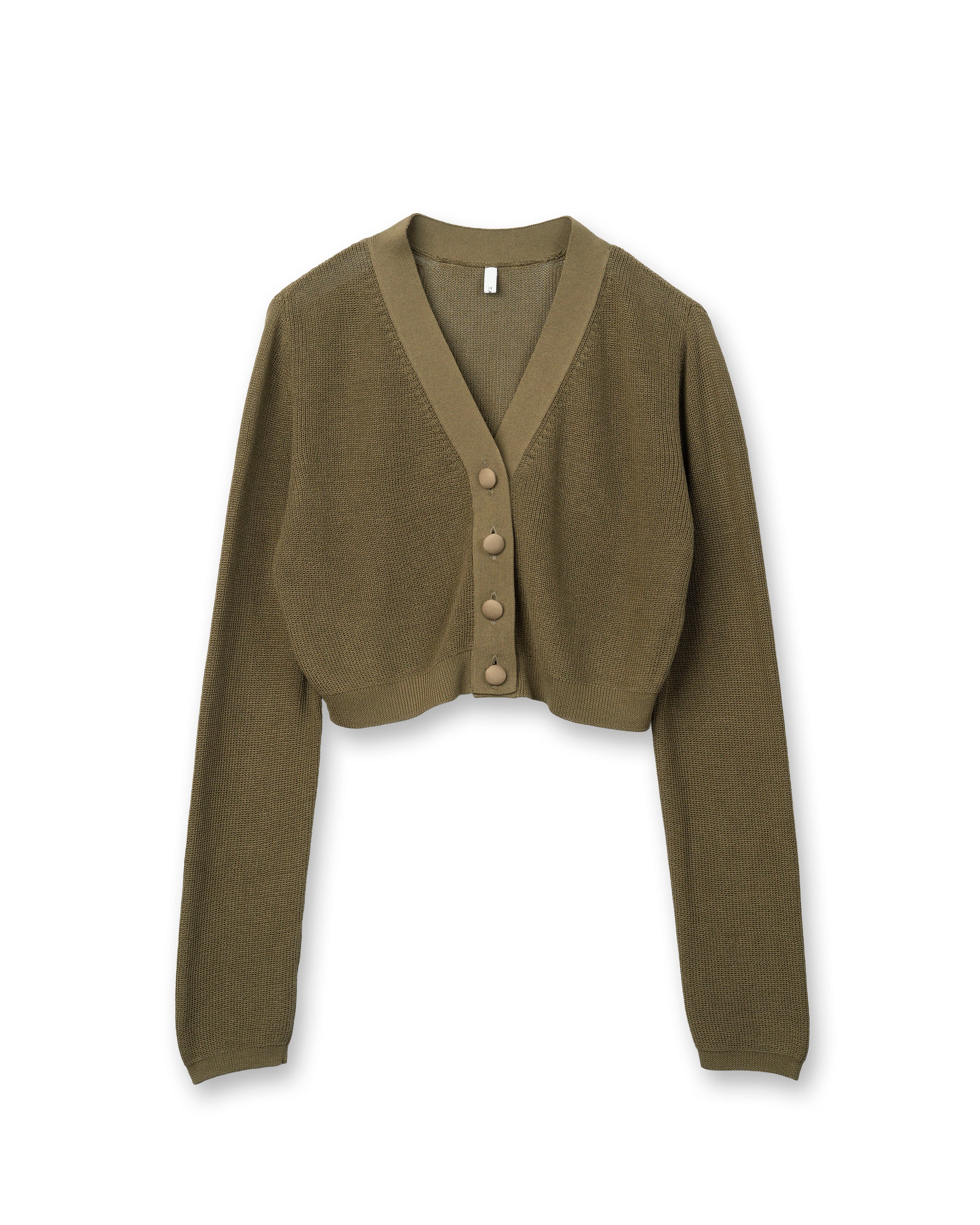 V/NECK CARDIGAN [KHAKI]