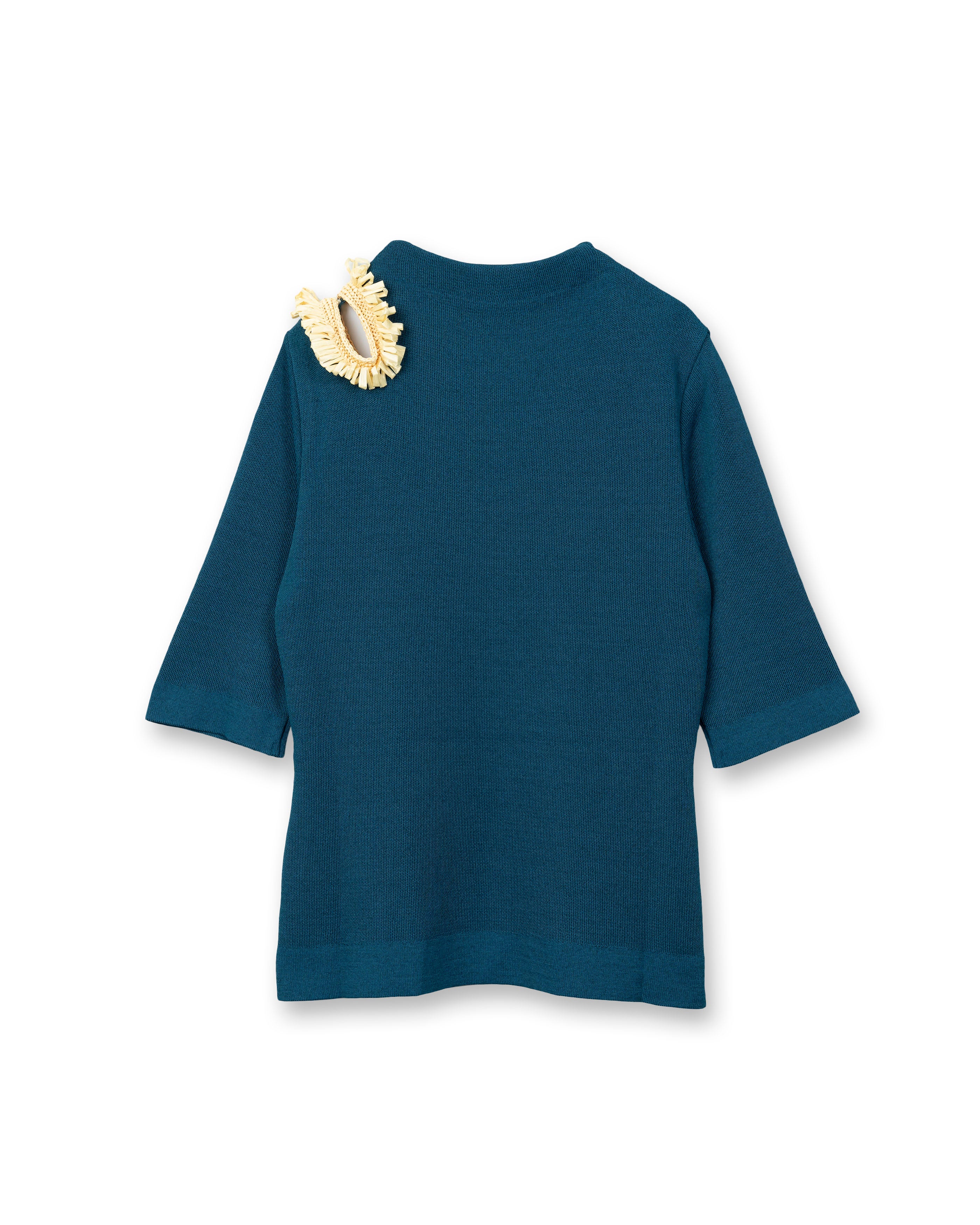 PAISLEY MOTIF TOPS [BLUE GREEN]