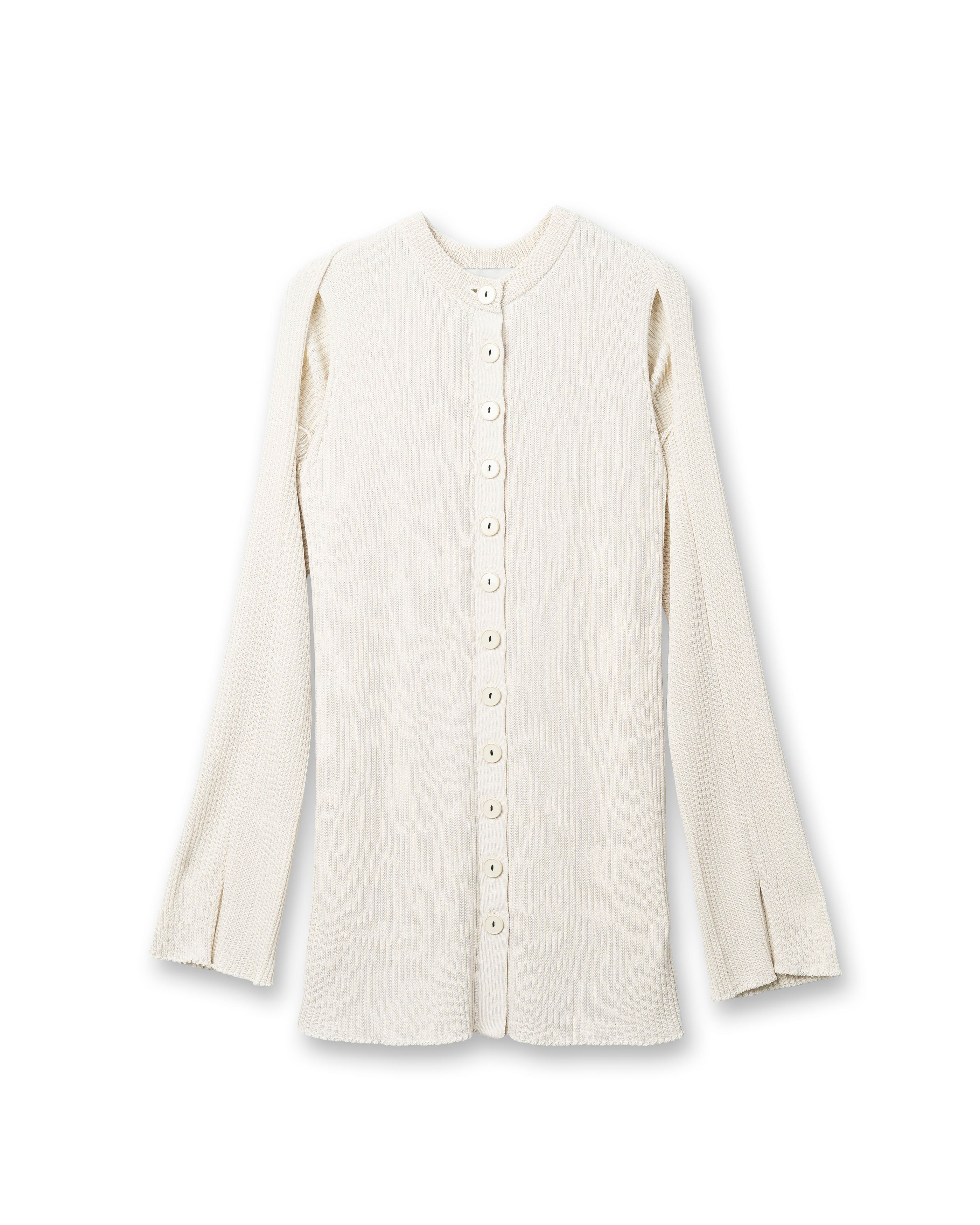 2PIECE CREPE CARDIGAN [IVORY]