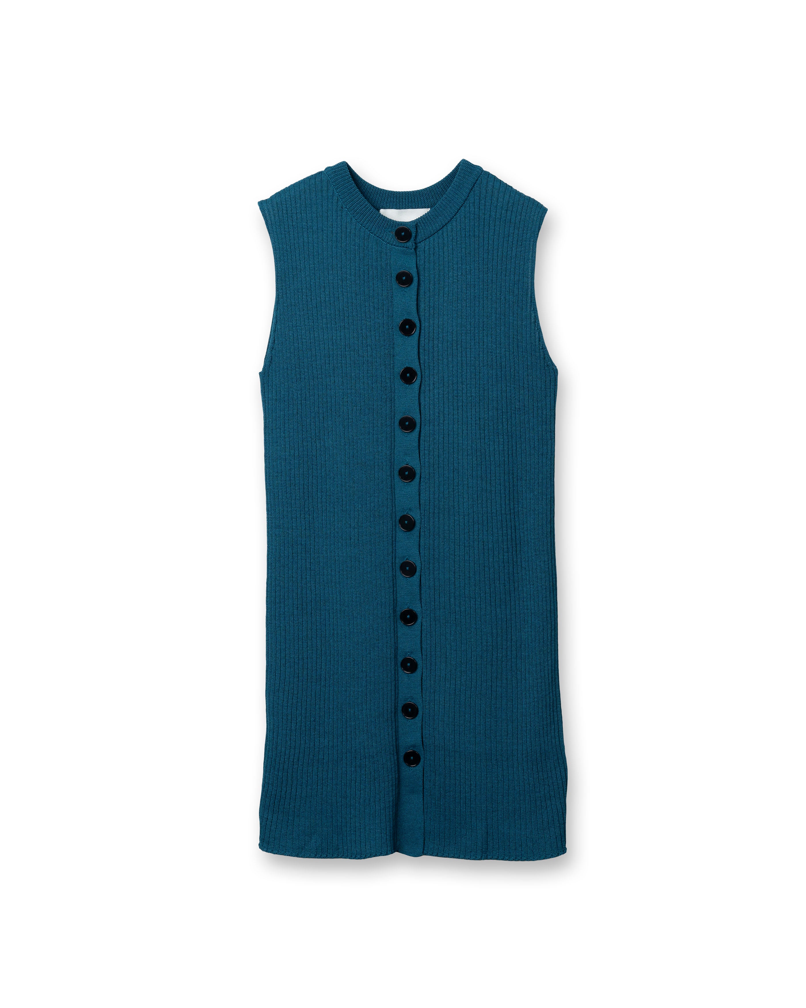 2PIECE CREPE CARDIGAN [BLUE GREEN]