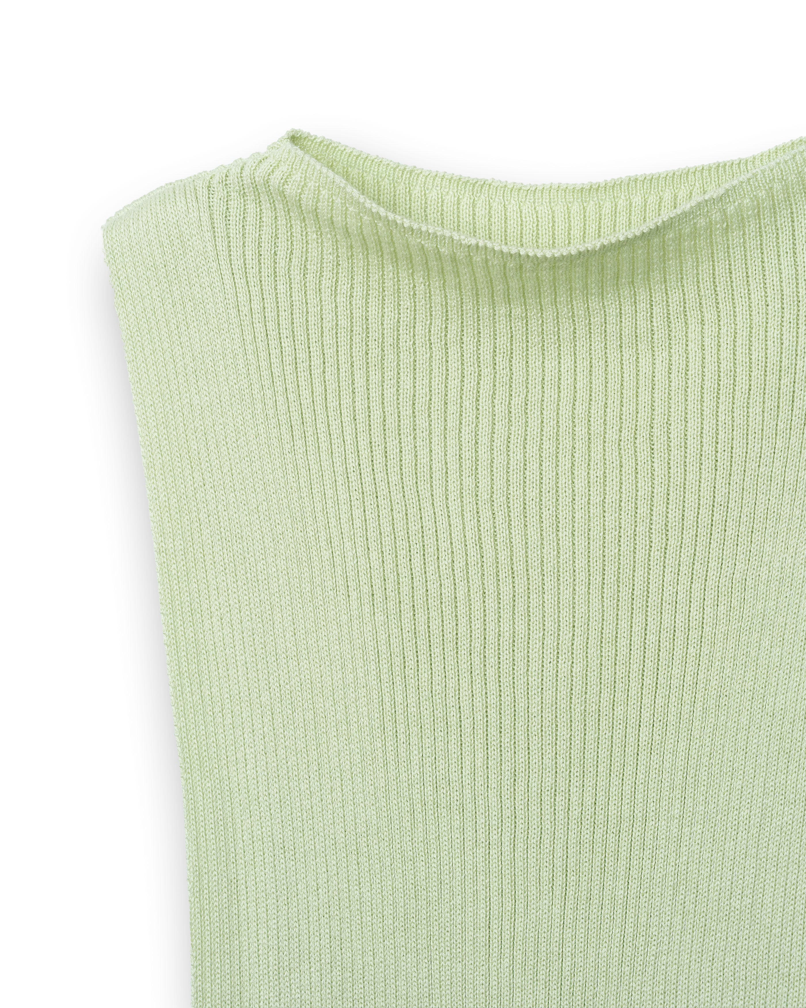 SILK MIX SIDELESS VEST / SLEEVES [MINT]