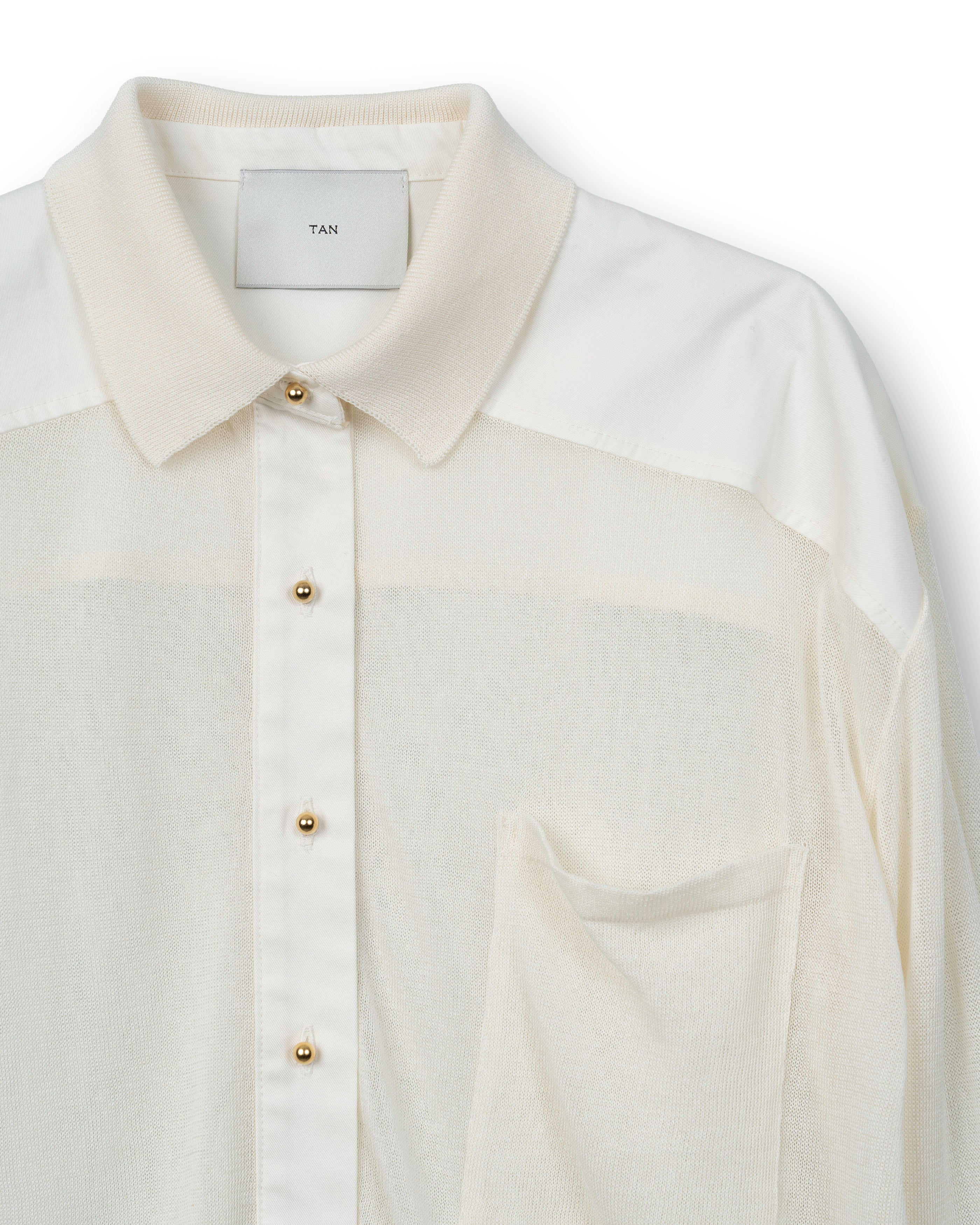 OVERSIZED WORK SHIRT [IVORY]
