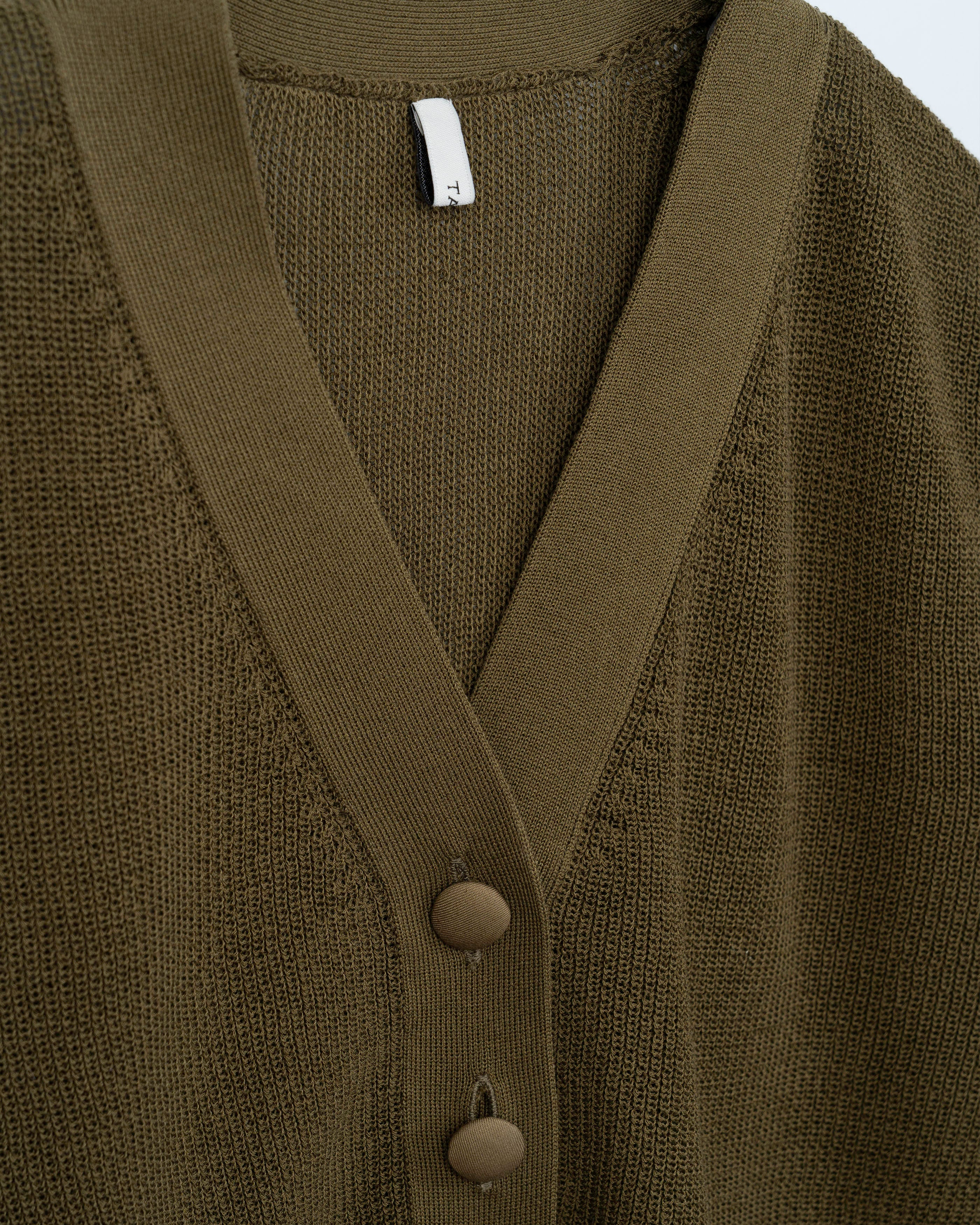 V/NECK CARDIGAN [KHAKI]