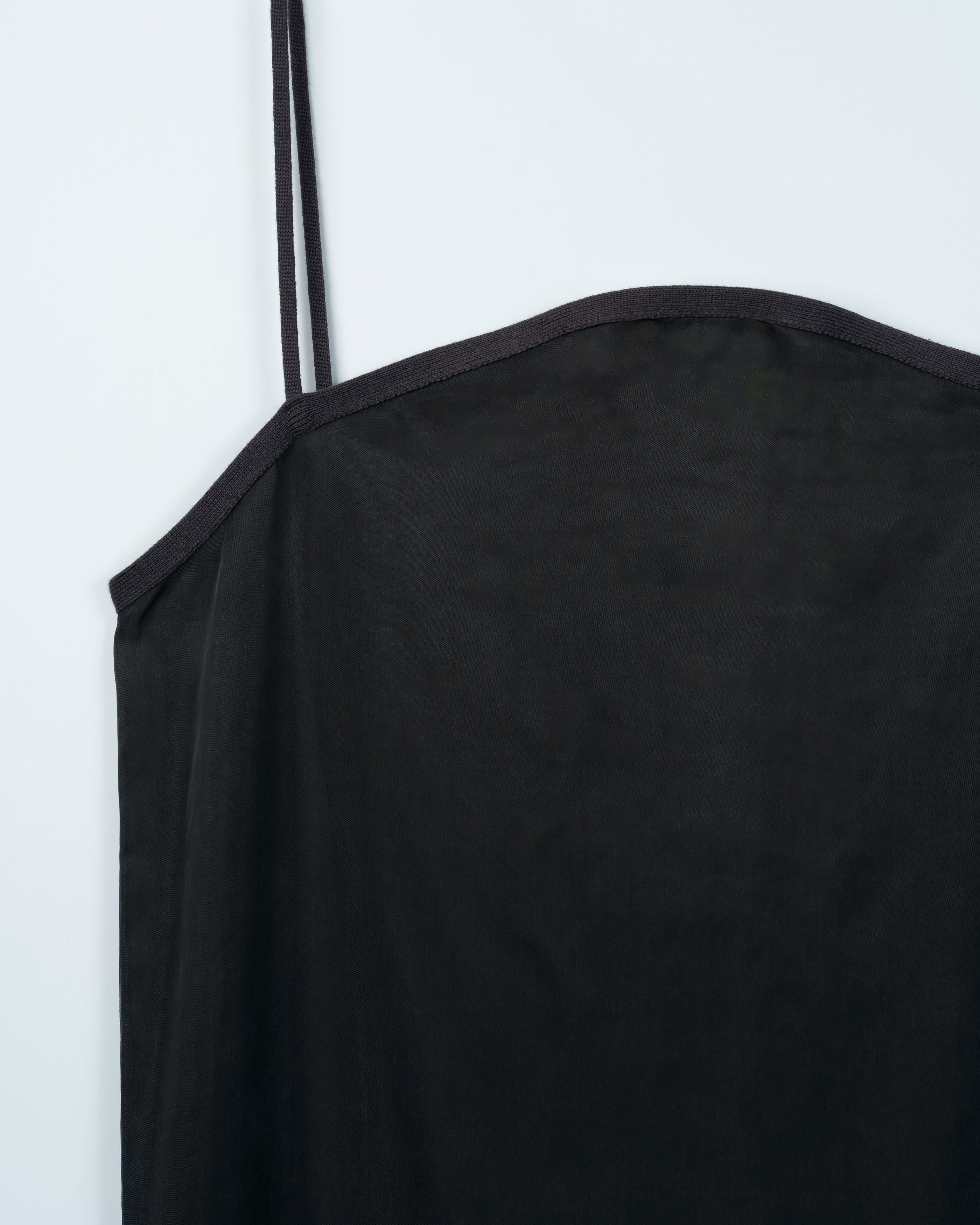SUEDE LIKE BACK RIB DRESS [GRAY]