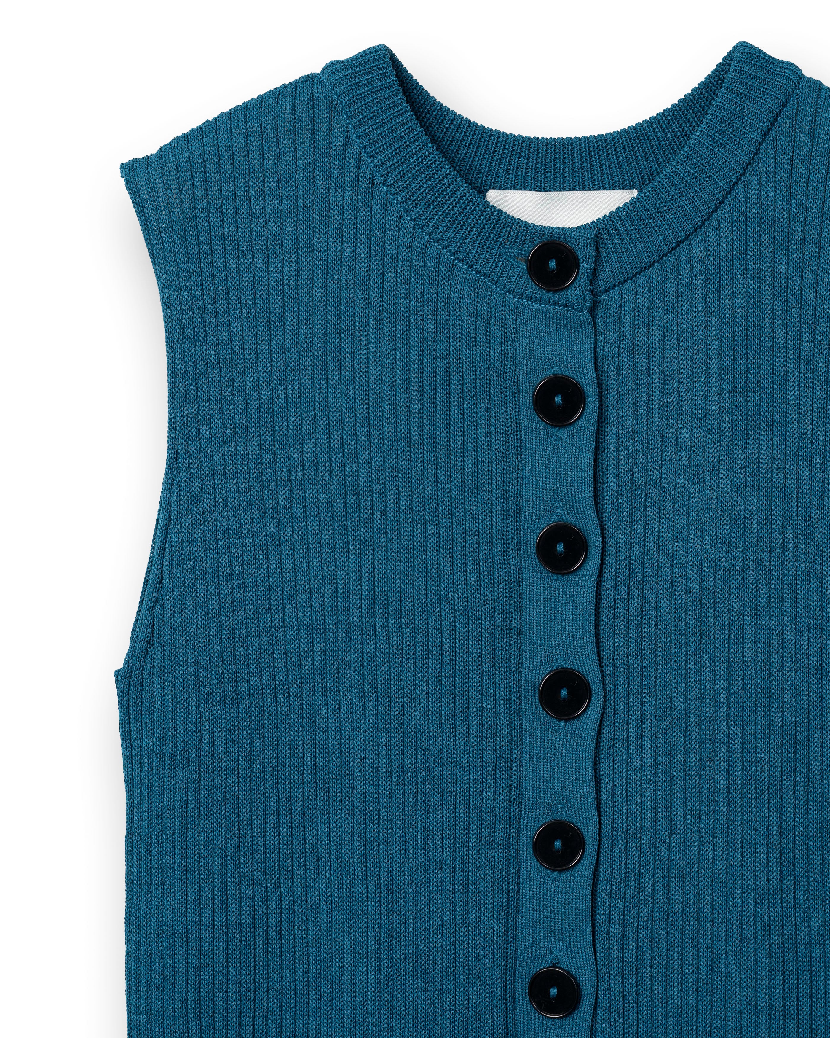 2PIECE CREPE CARDIGAN [BLUE GREEN]