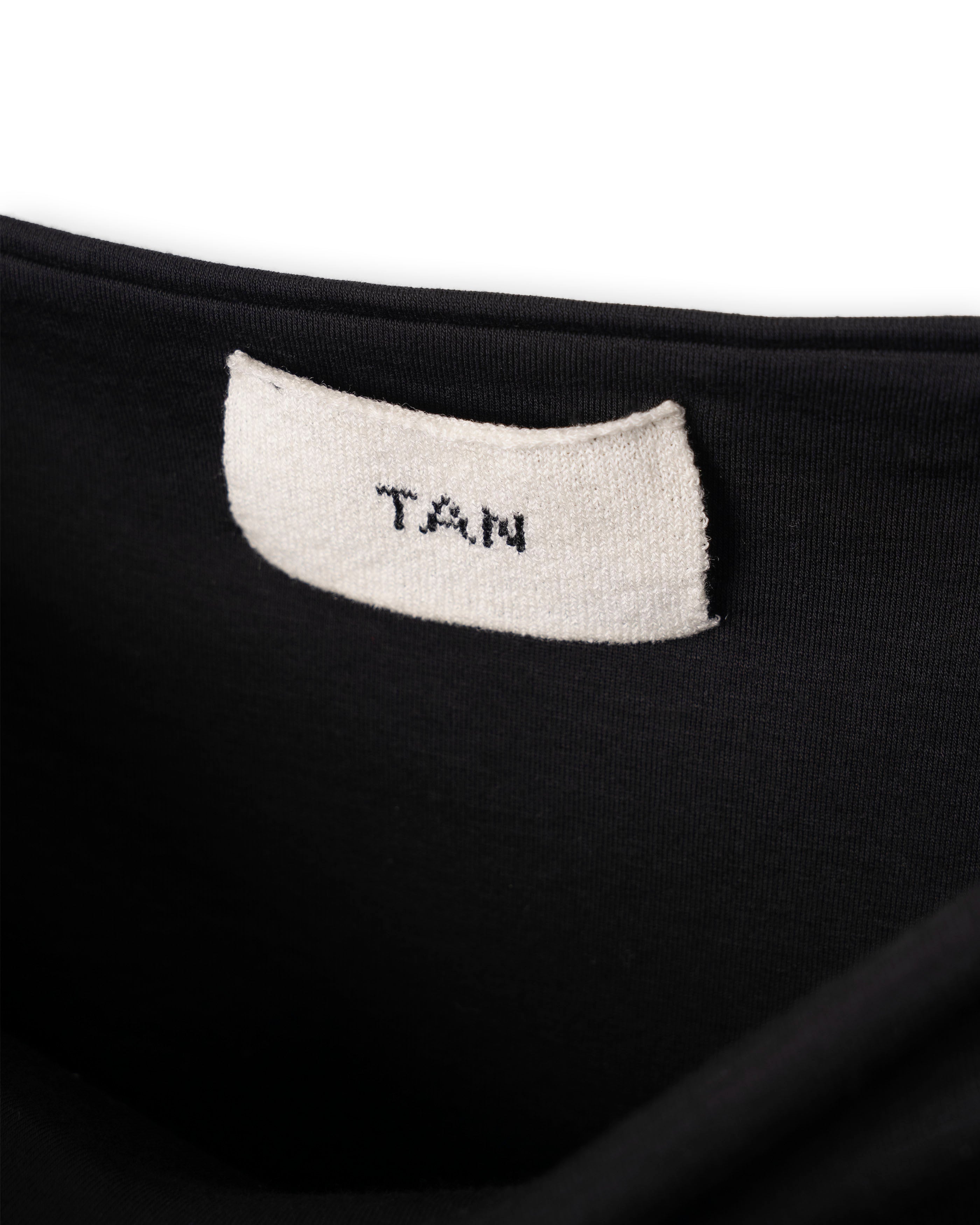 SMOOTH JERSEY DOUBLE LONG TEE [BLACK]