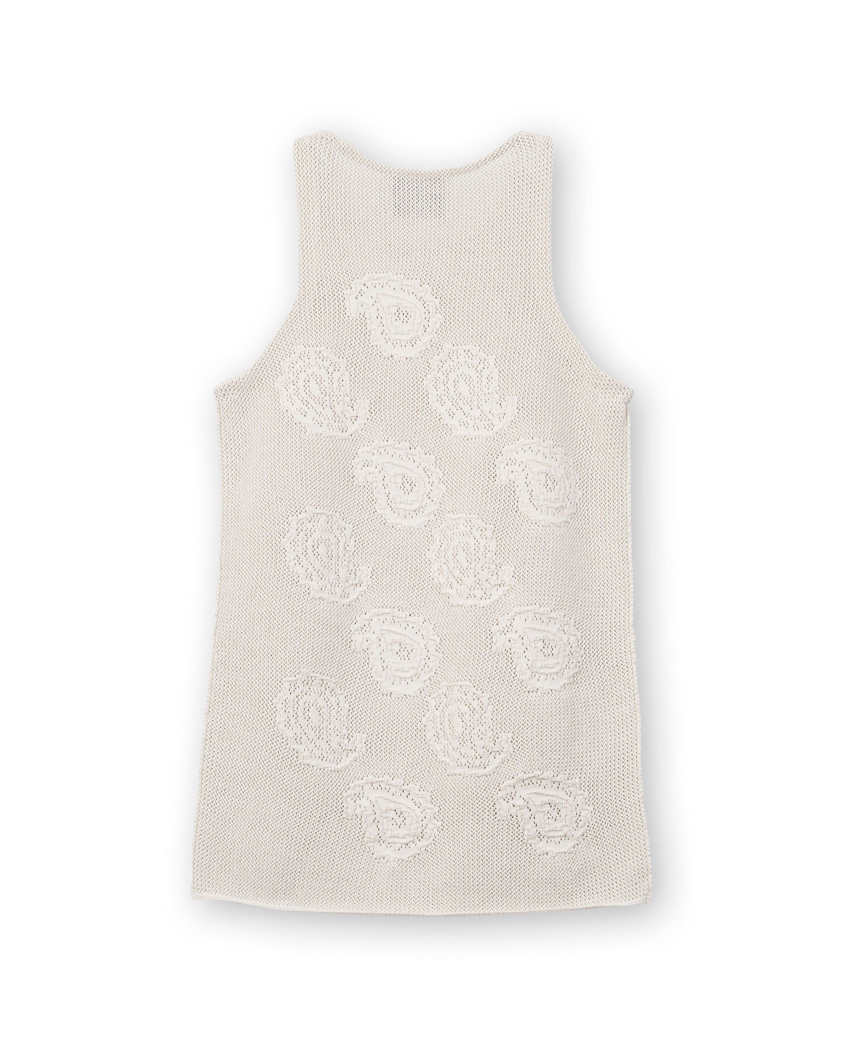 PAISLEY KNIT TANK TOP [MIST BLUE]