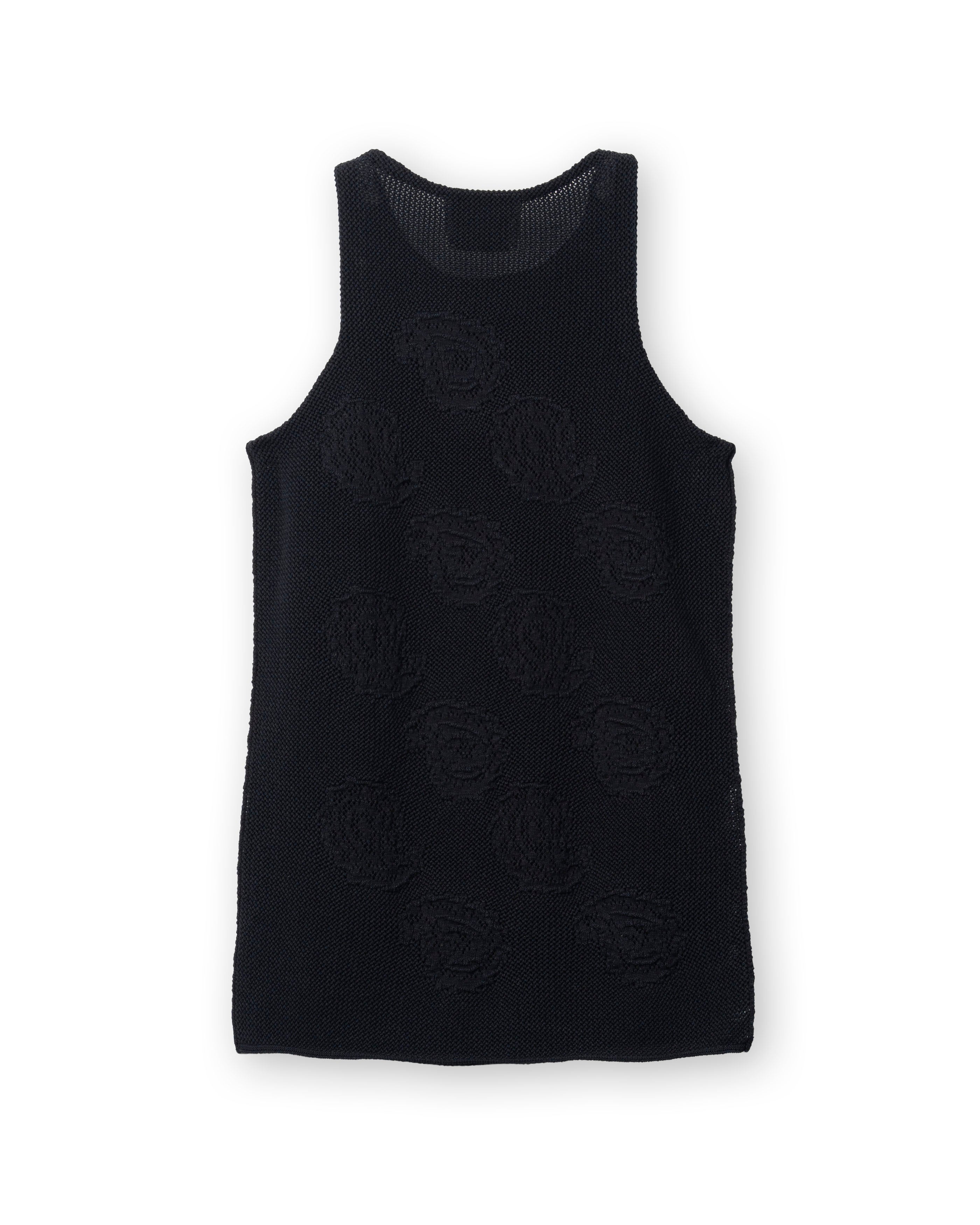 PAISLEY KNIT TANK TOP [BLACK]