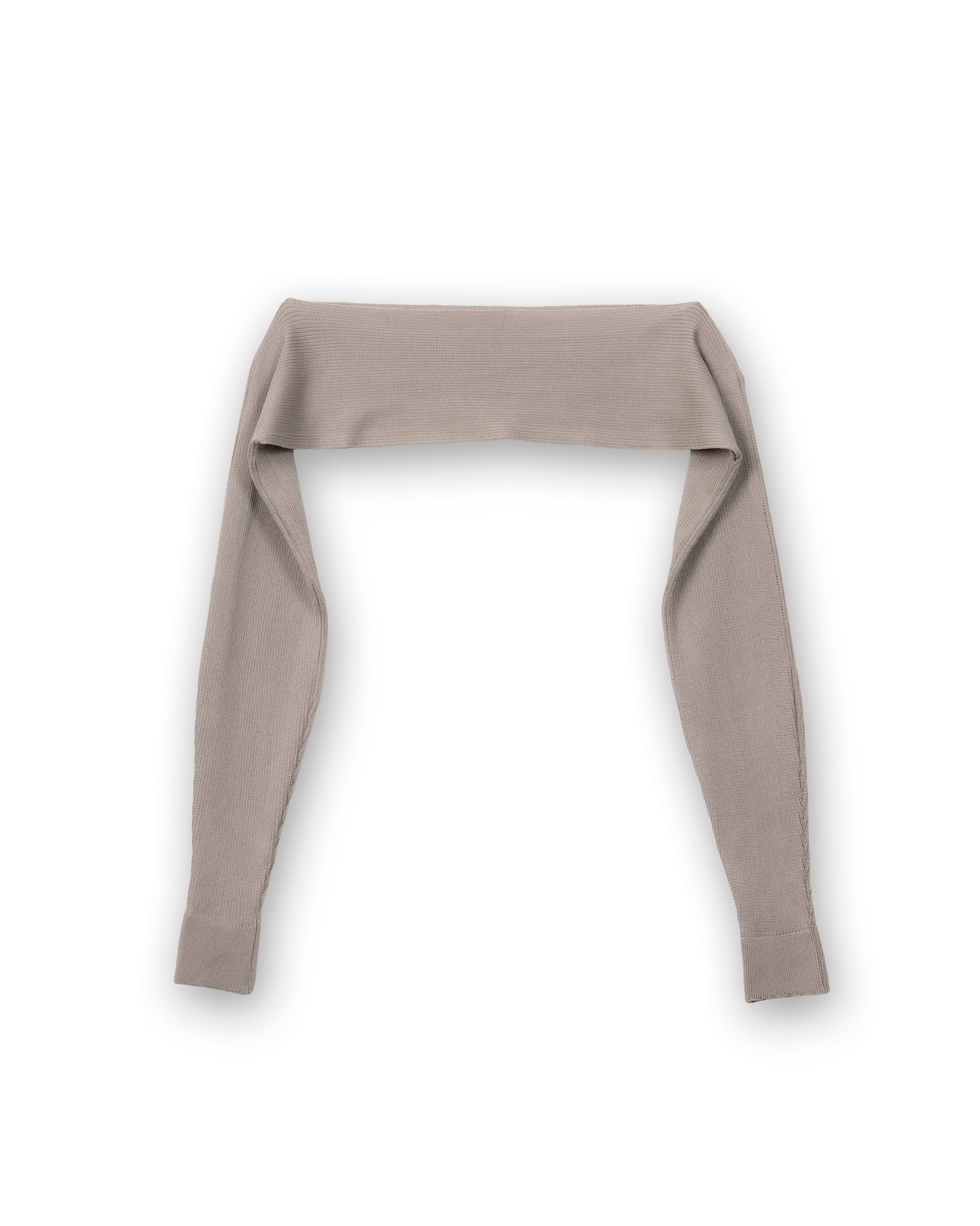 2-PIECE RIBBED CARDIGAN [KHAKI BEIGE]